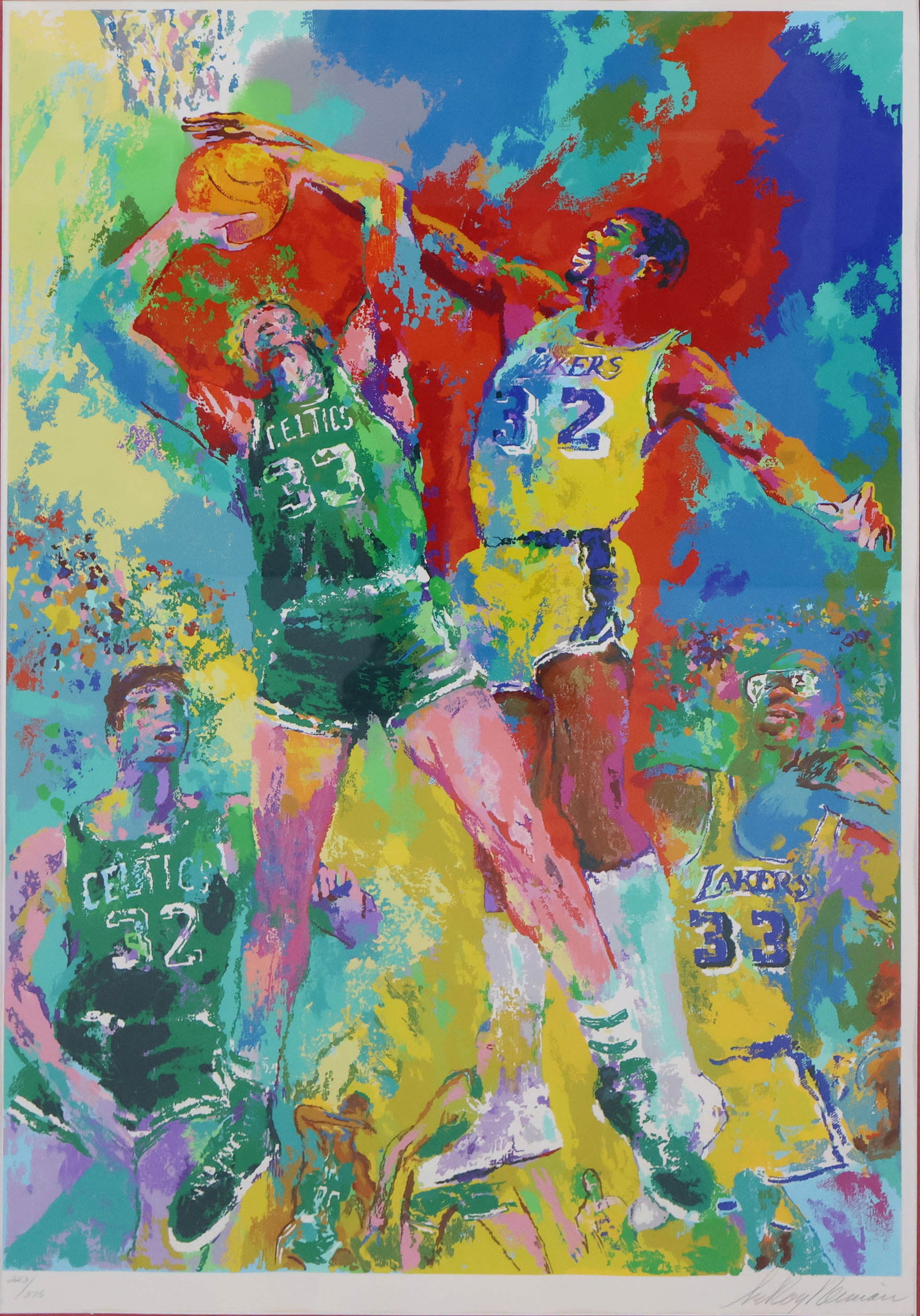 Leroy Neiman, 1921-2012, Magic Johnson, Serigraph (1 of 14)