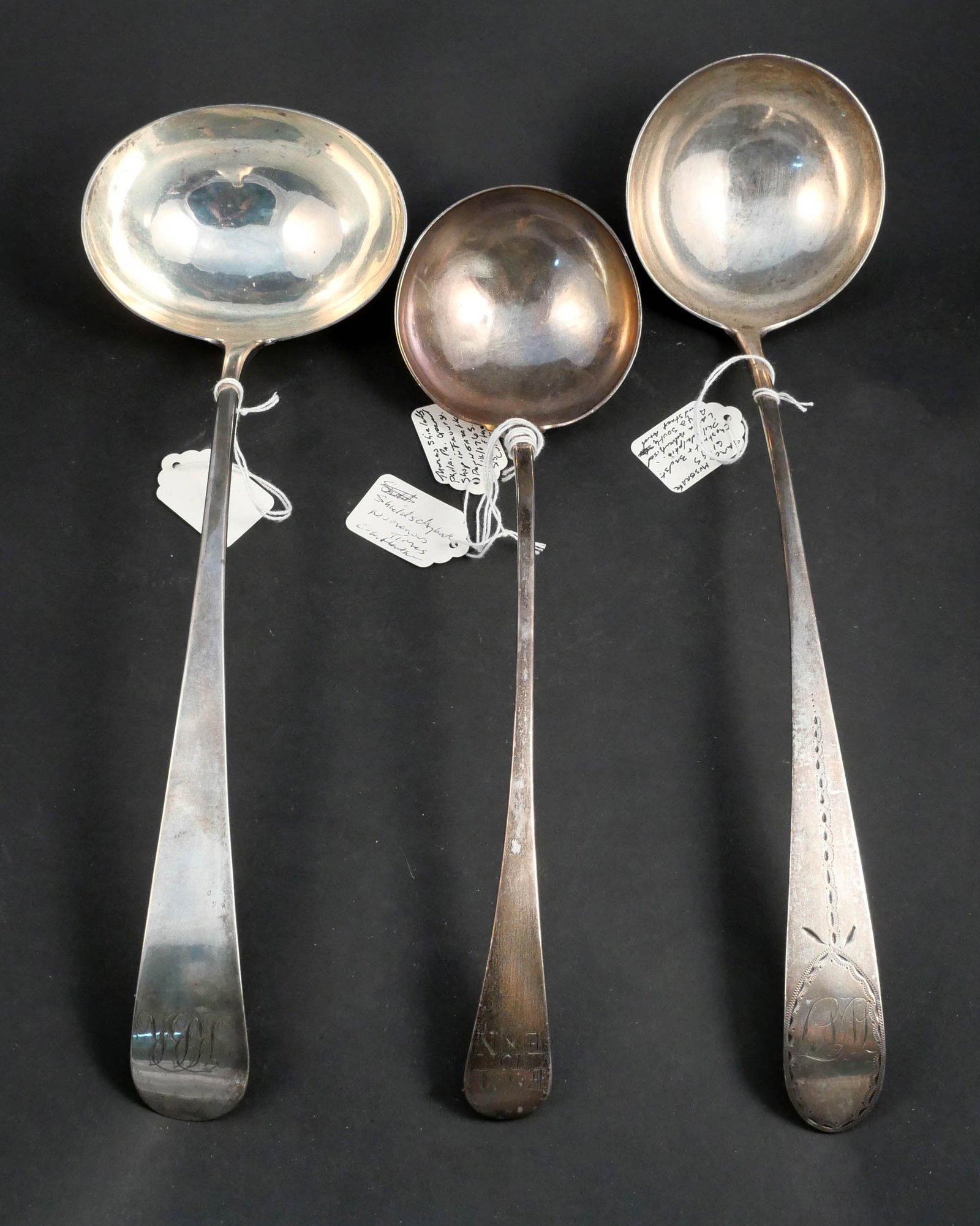 Three American Silver Ladles, Philadelphia, PA (1 of 11)