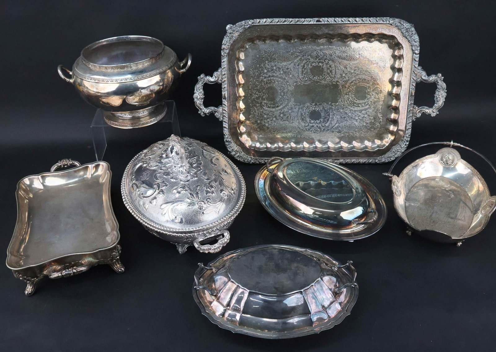 Gorham Silver Plated Swing Handled Basket - 2