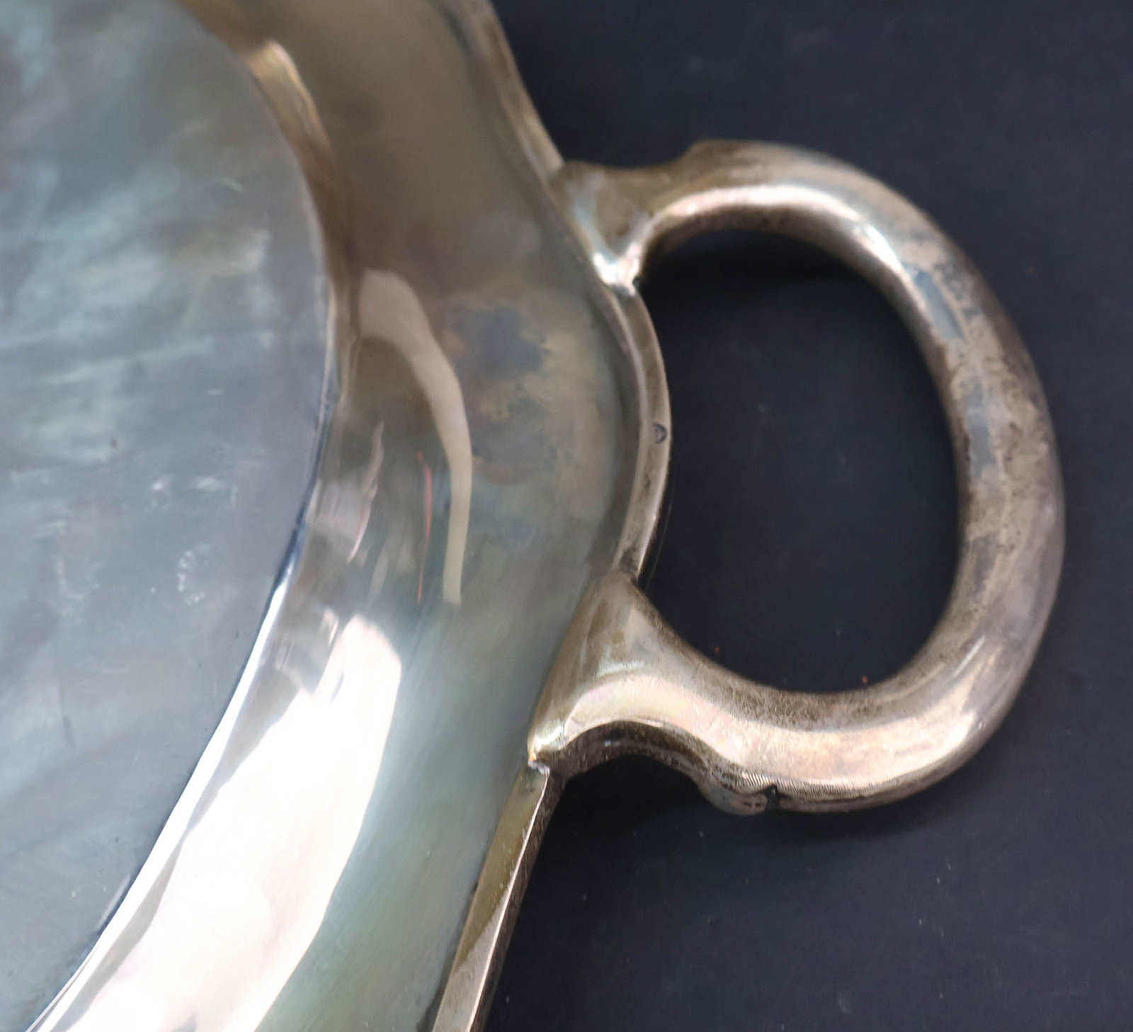 Sterling Silver Double Handled Serving Tray - 10