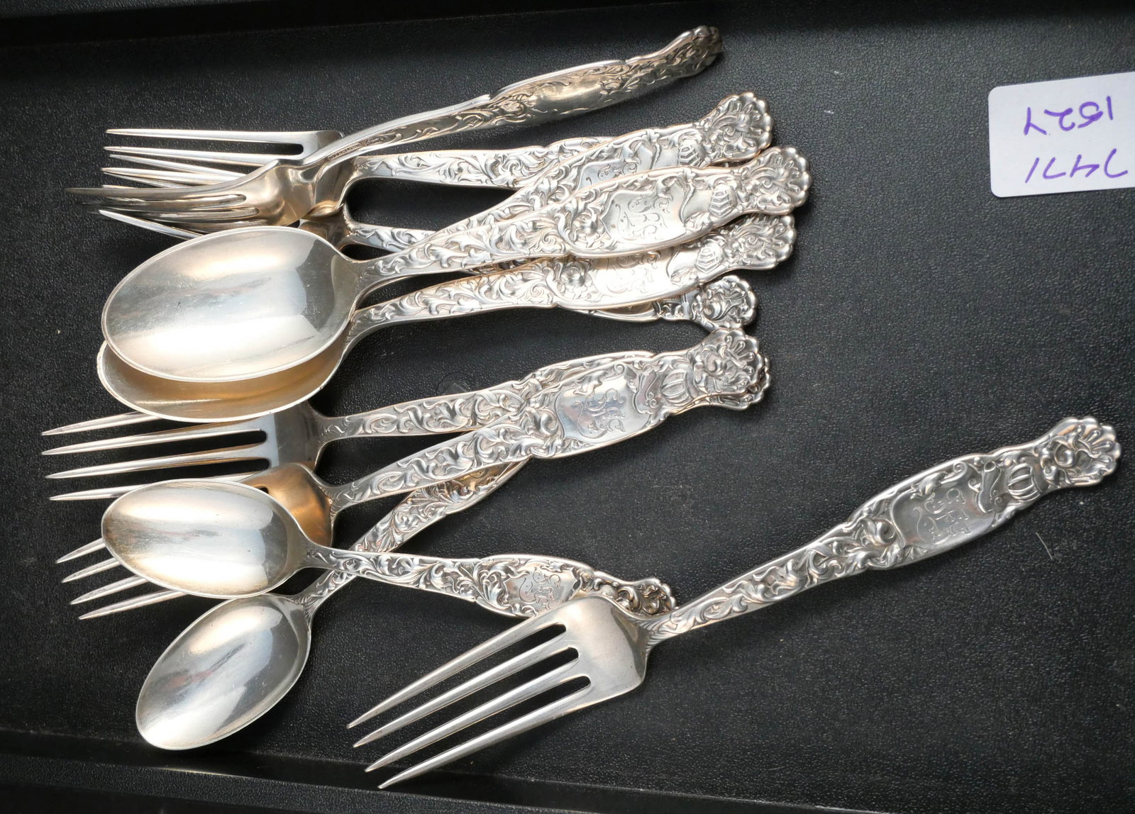 American Sterling Silver "Heraldic" Assorted Flatware - 8