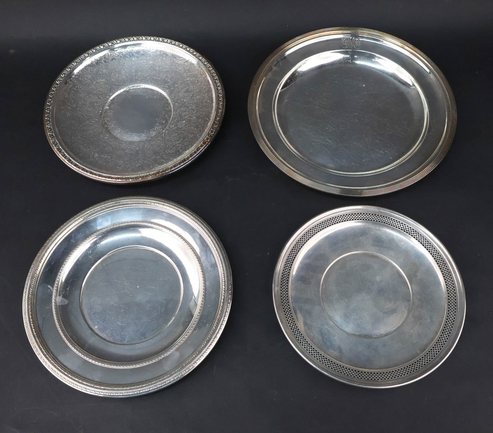 Two Vintage Sterling Silver Underplates (1 of 17)