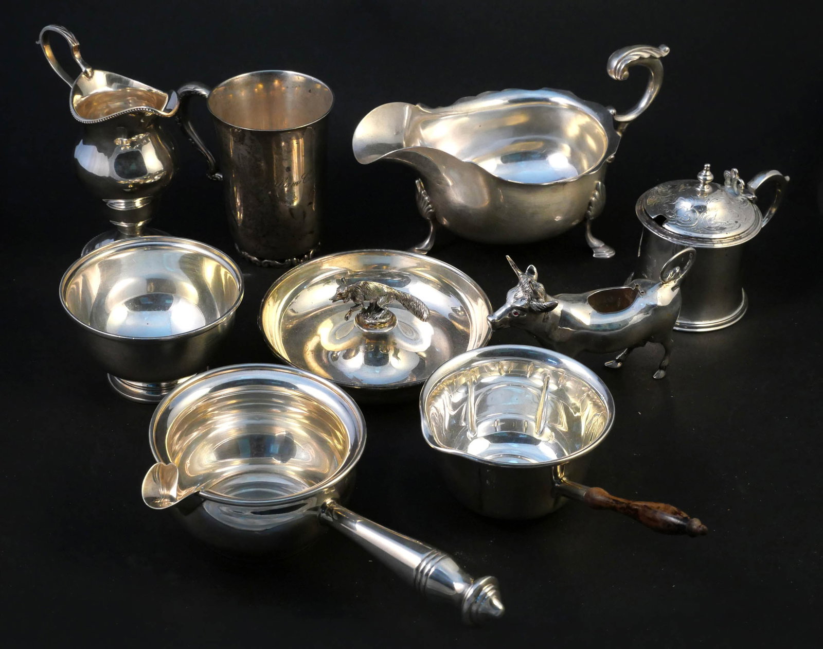 Sterling Silver Holloware and Creamers (1 of 18)