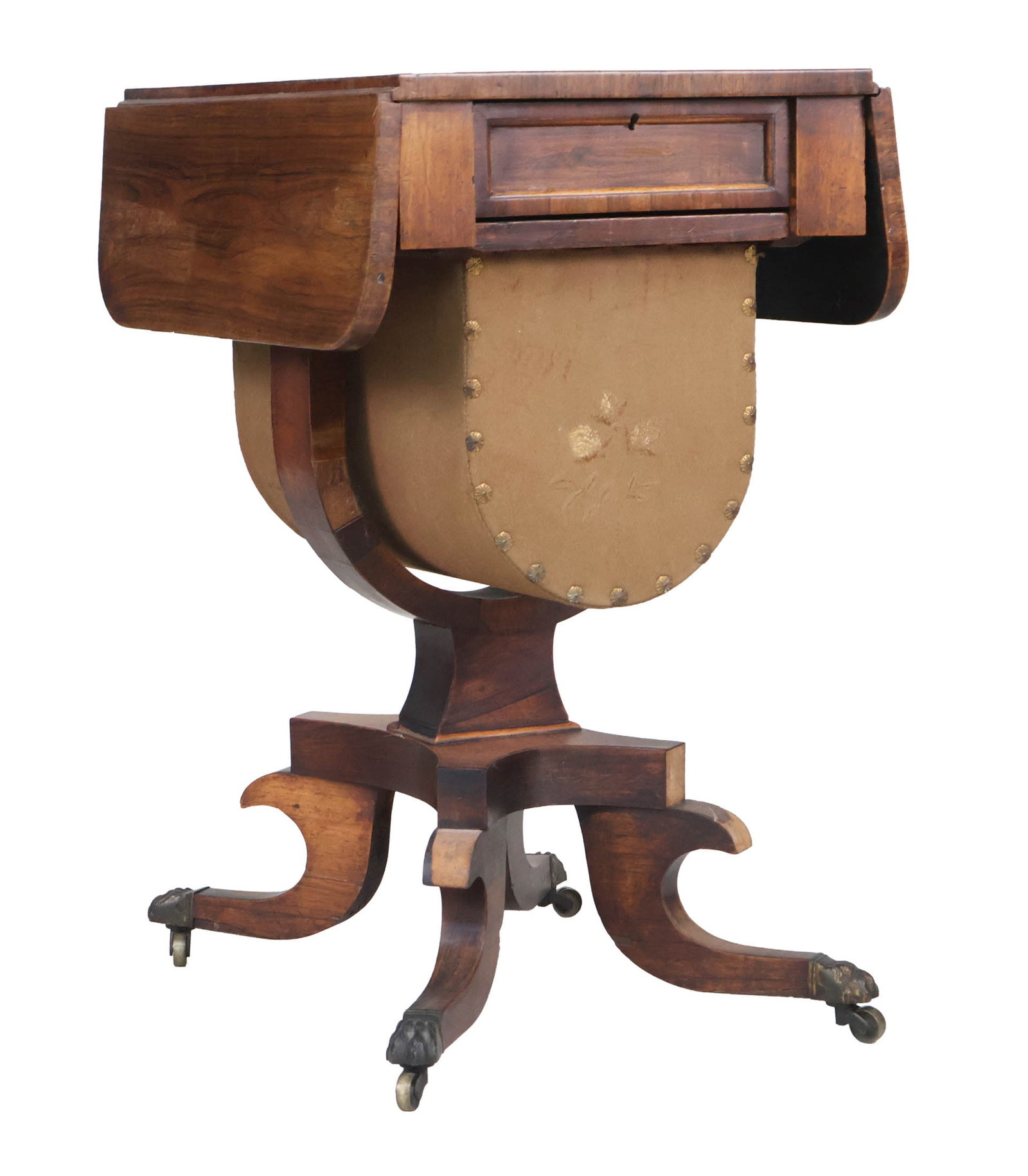 Regency Dropleaf Sewing Table (1 of 11)