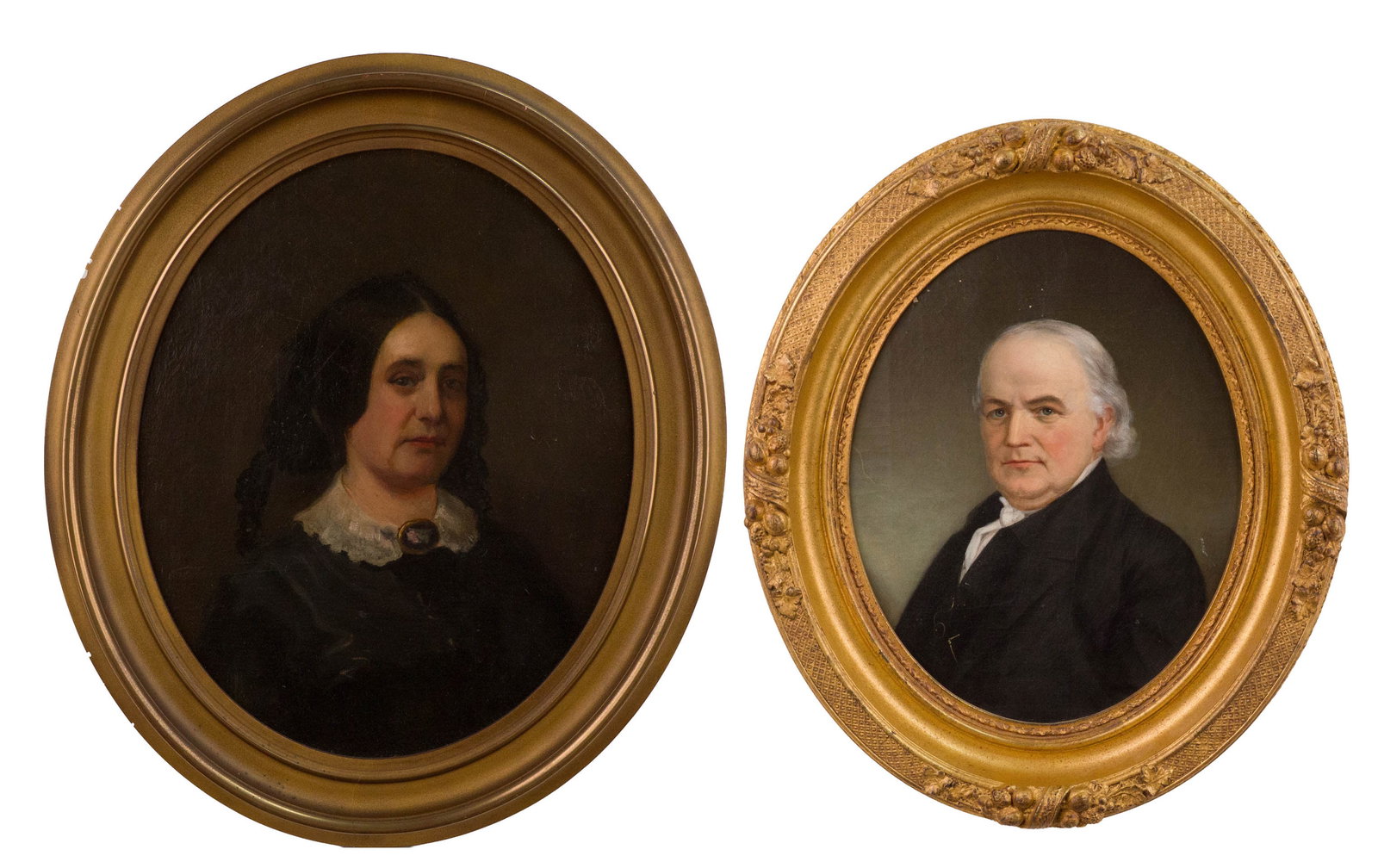 American School Mid 19th C., Two Portraits (1 of 10)