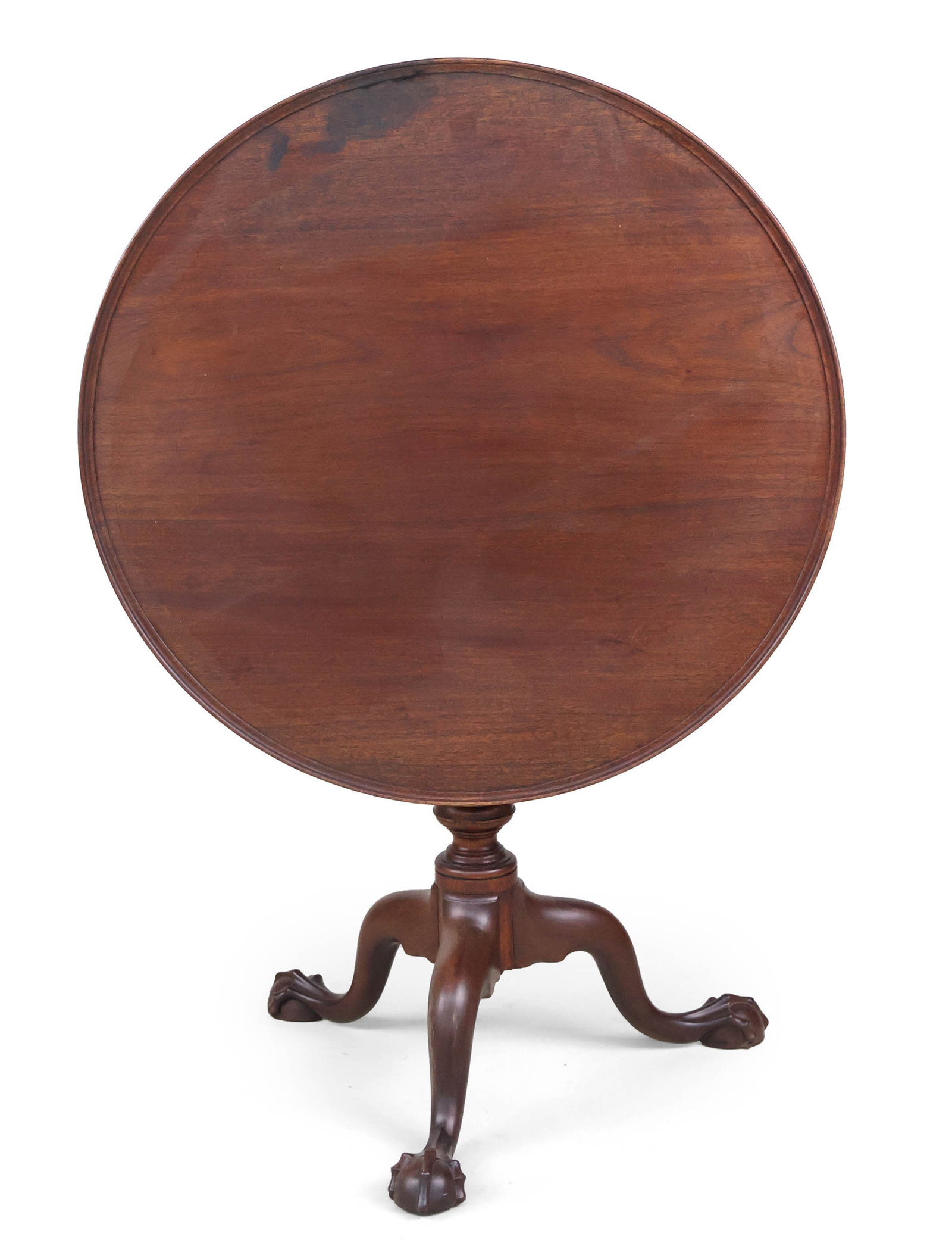 Chippendale Carved Mahogany Dish-Top Tea Table (1 of 10)