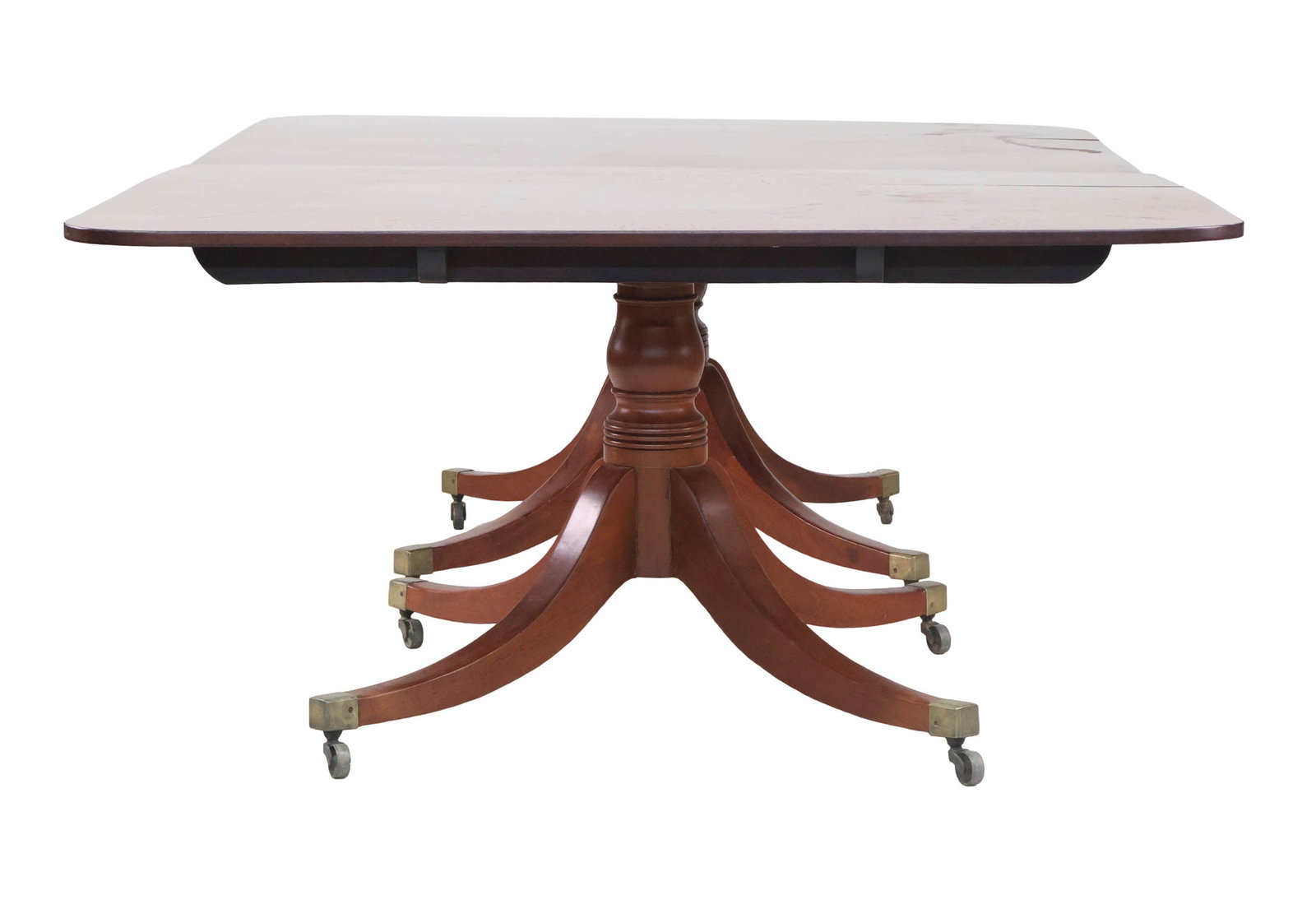 Regency Style Mahogany Two Pedestal Dining Table (1 of 14)