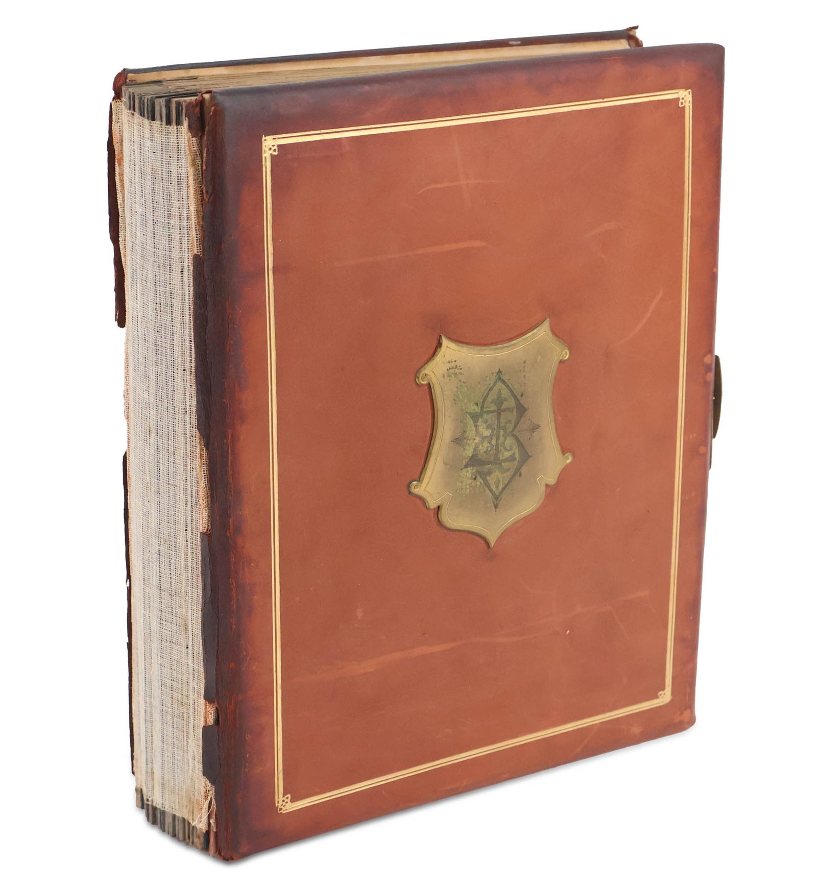 The Borda Family Photo Album: The Borda Family Photo Album Including, a CDV of Louis Pasteur. A highly documented 19th C. album of the Borda family, including 81 19th C. albumen photographs, c. 1860-1870, with family notations