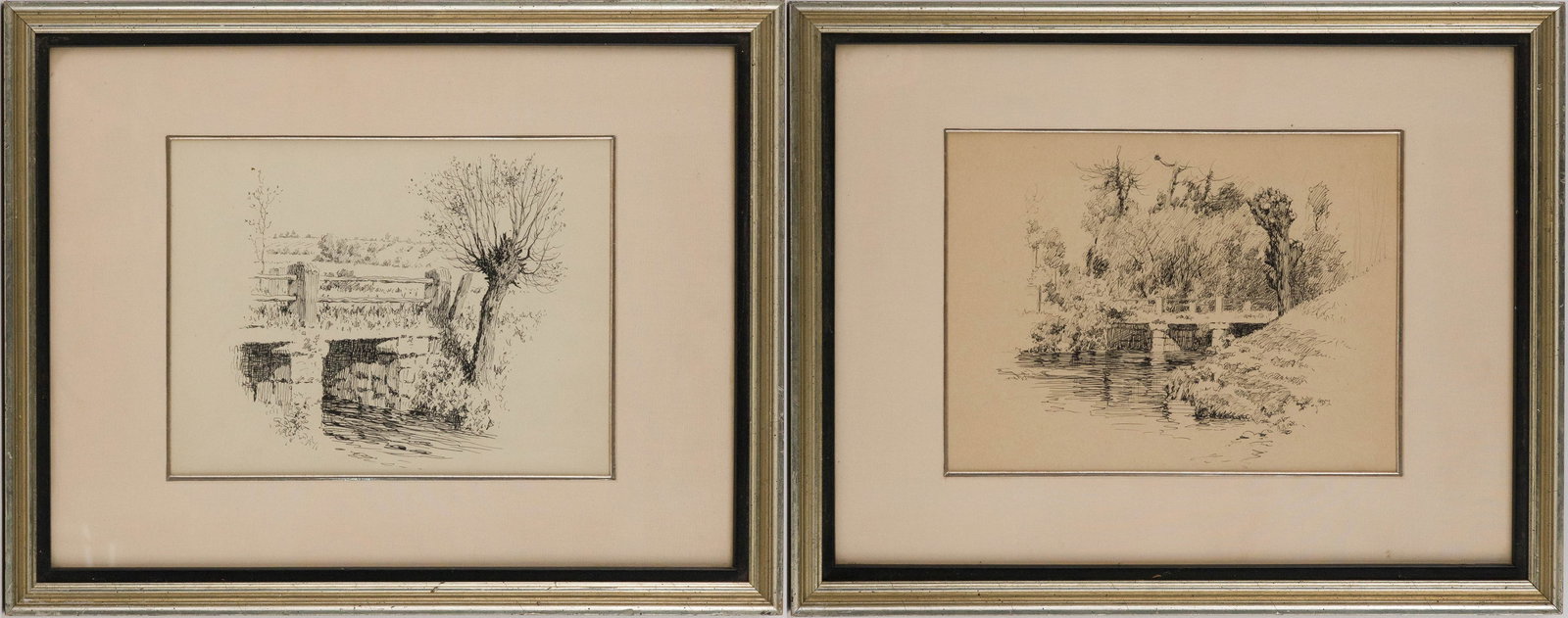 A.B. Frost, 1851-1928, Bridge, Ink on Paper (1 of 10)