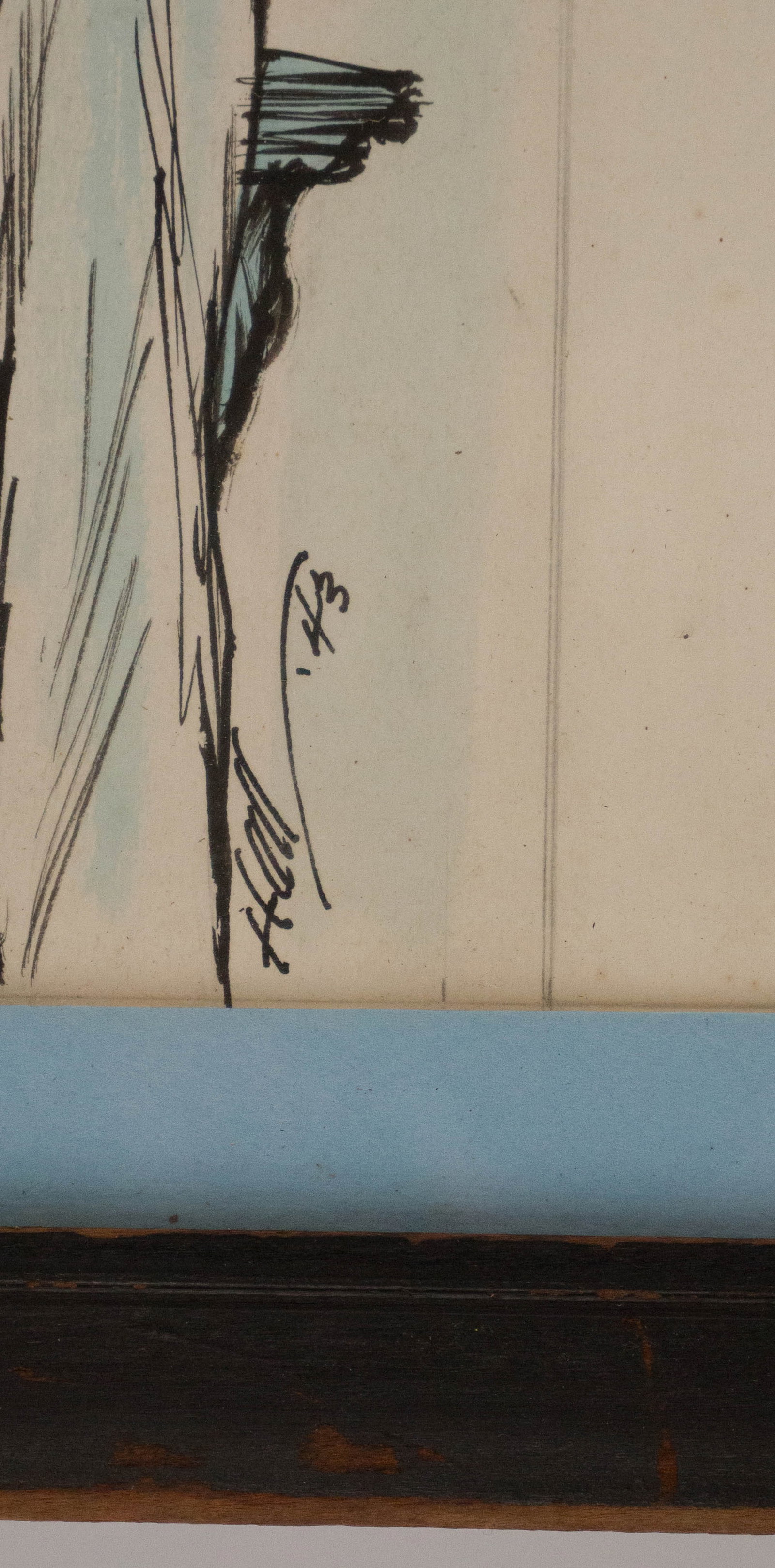 Wayne Hall, Arrival, Gouache on Paper - 14