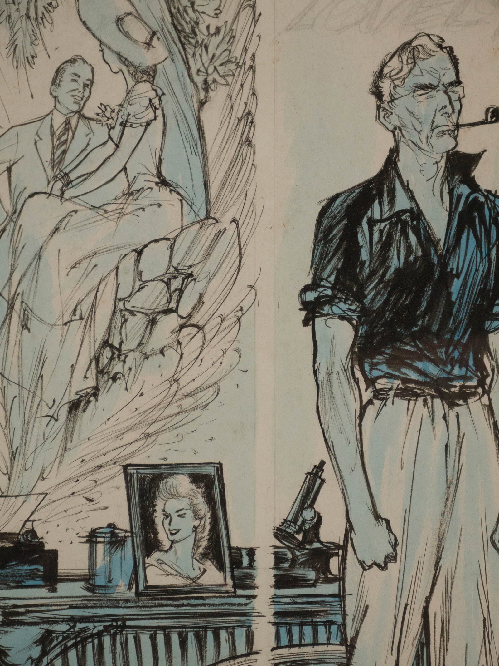 Wayne Hall, Arrival, Gouache on Paper - 15