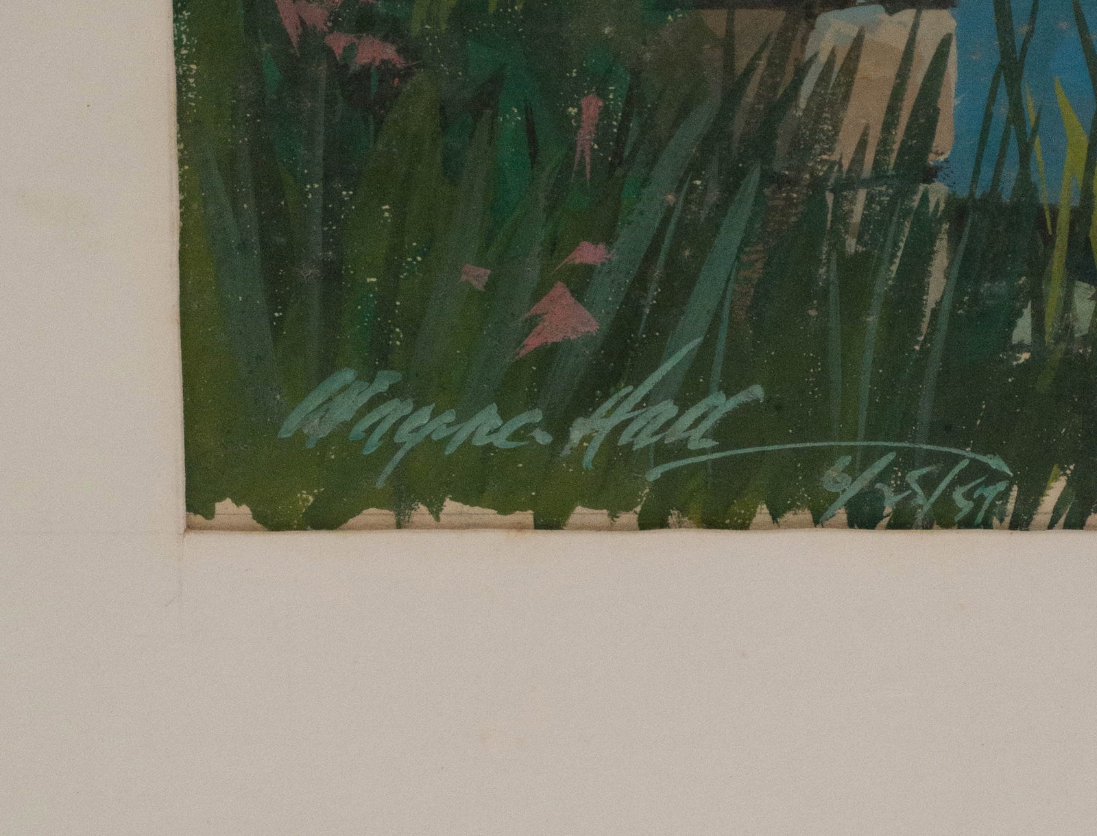 Wayne Hall, Arrival, Gouache on Paper - 9