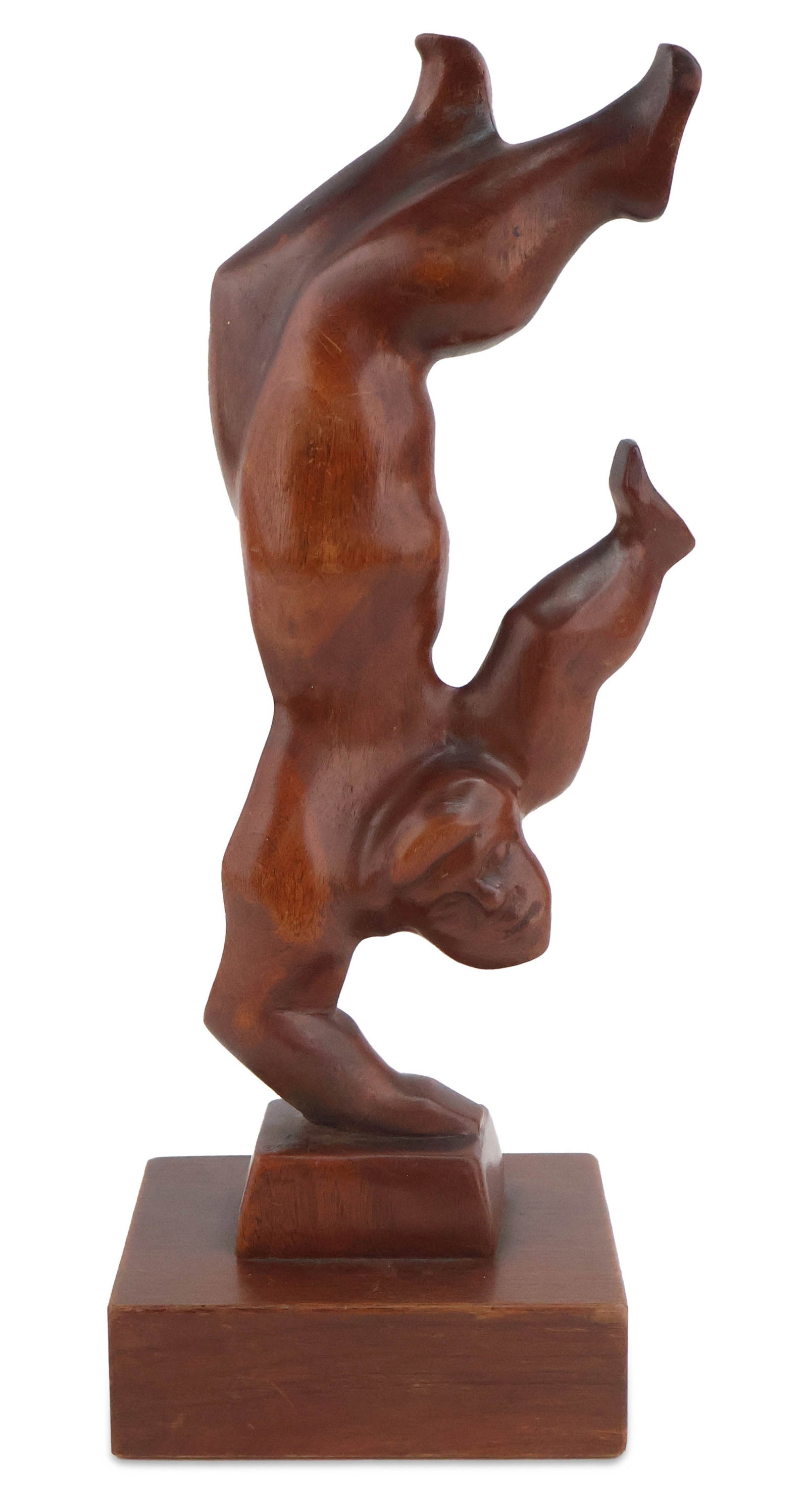 Chaim Gross, American/Austrian 1904-1991, Hand Stand, Wood Sculpture: Chaim Gross American/Austrian, 1904-1991 Hand Stand Wood Sculpture Inscribed "Chaim Gross", "Limited Edition, Robison Galleries, Inc., New York". 15 x 6 x 4 3/4 in. (38.1 x 15.2 x 12.1 cm.)