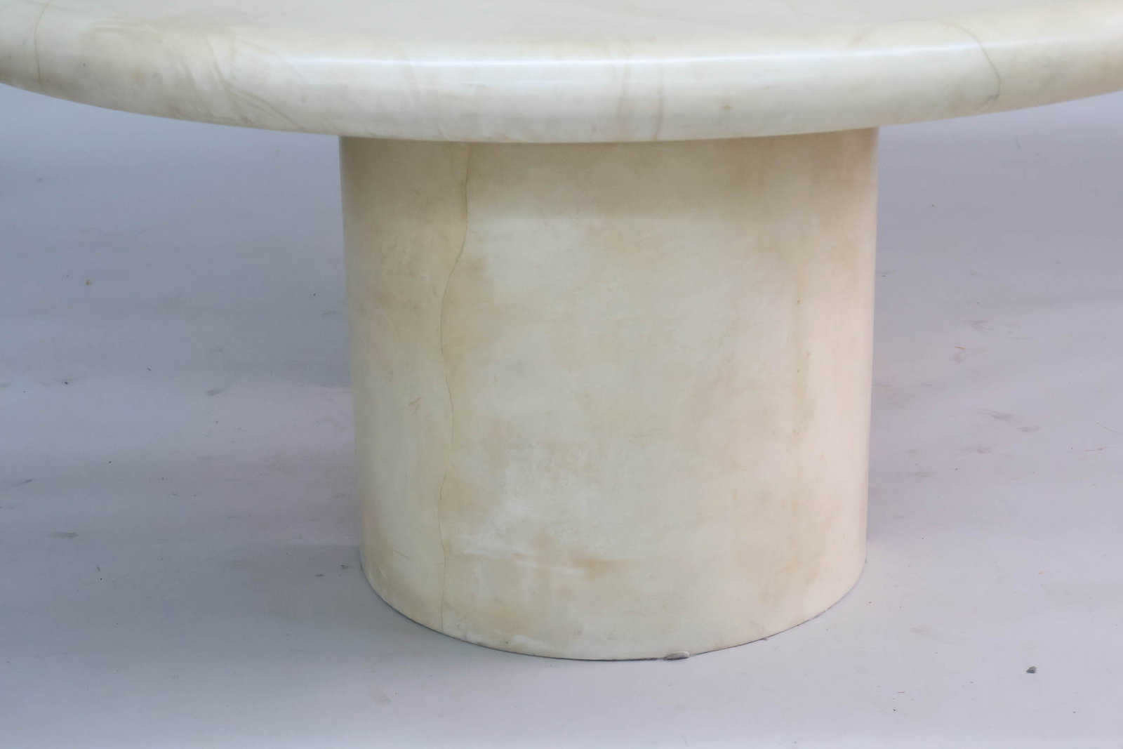 Karl Springer Style Round Dining Table - 4