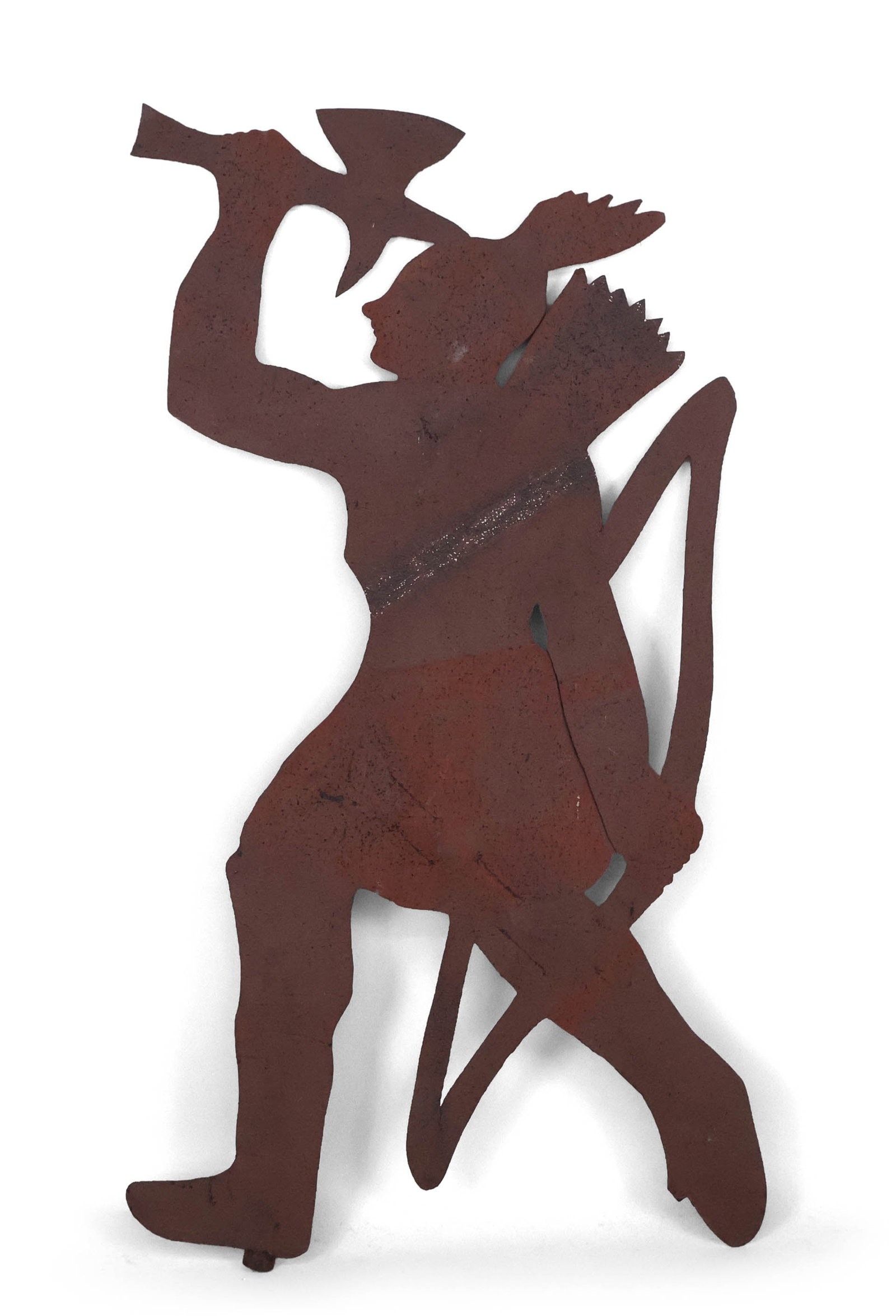 Native American Form Sheet Iron Weathervane (1 of 10)