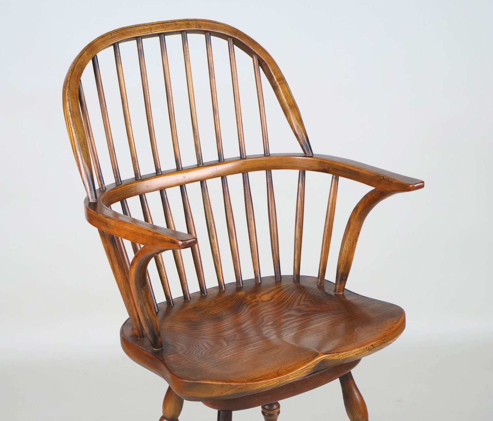 Four Oak Windsor Barstools - 4