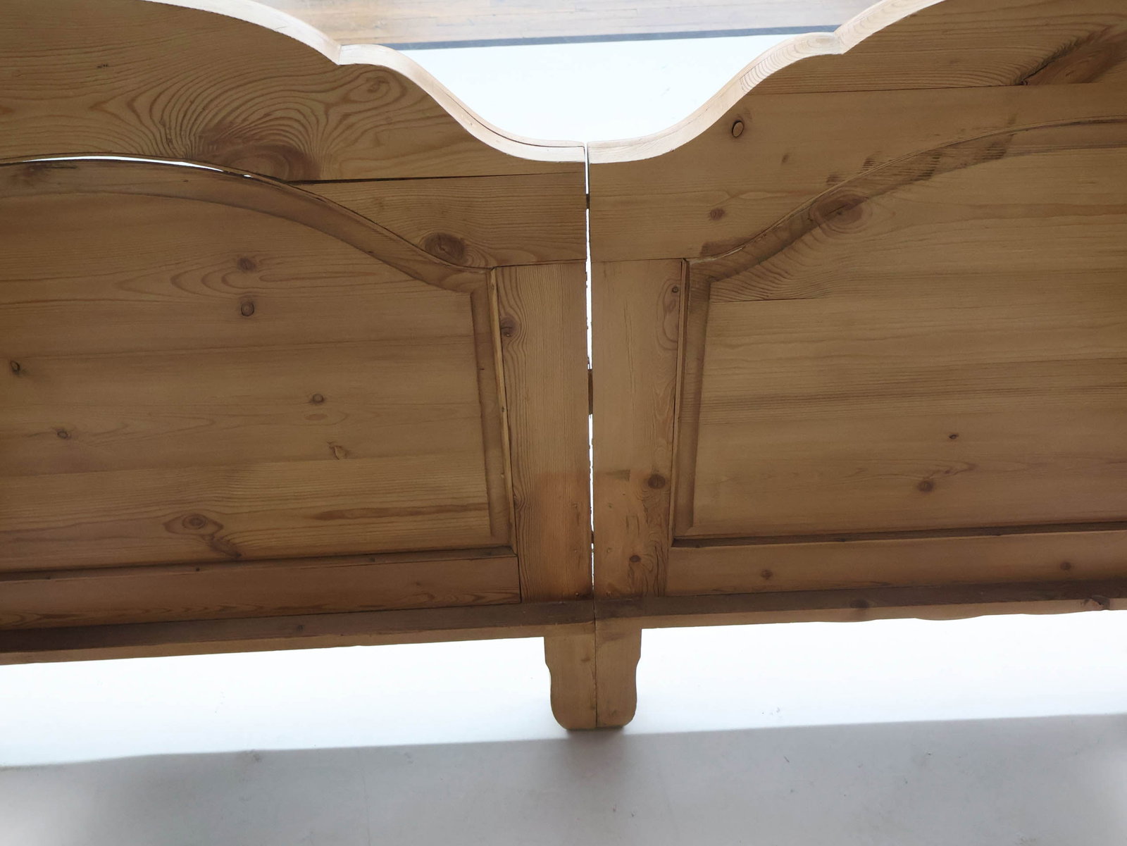 Carved Pine Bedstead - 9