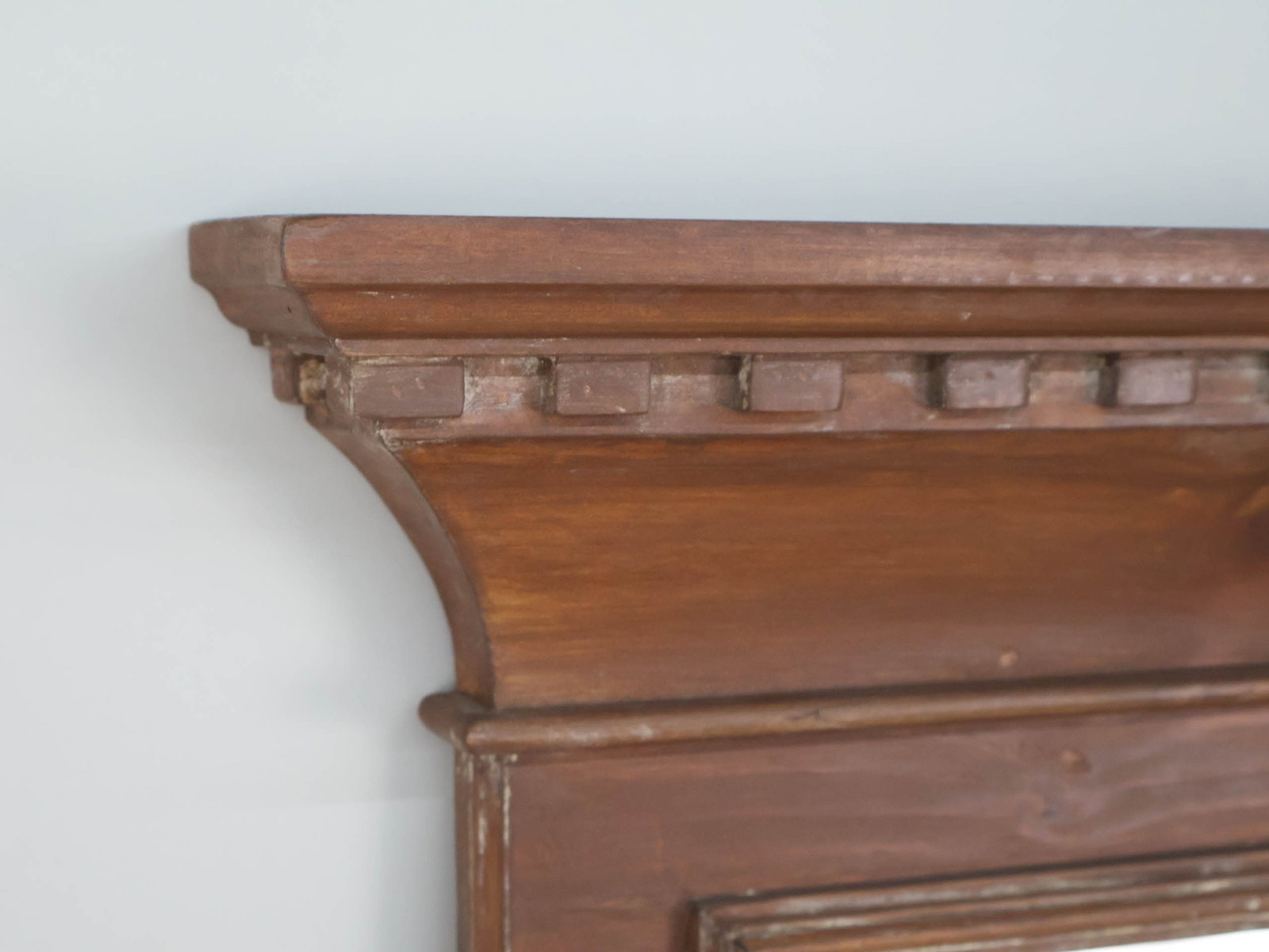 Gothic Architecture Style Pine Framed Mirror - 7