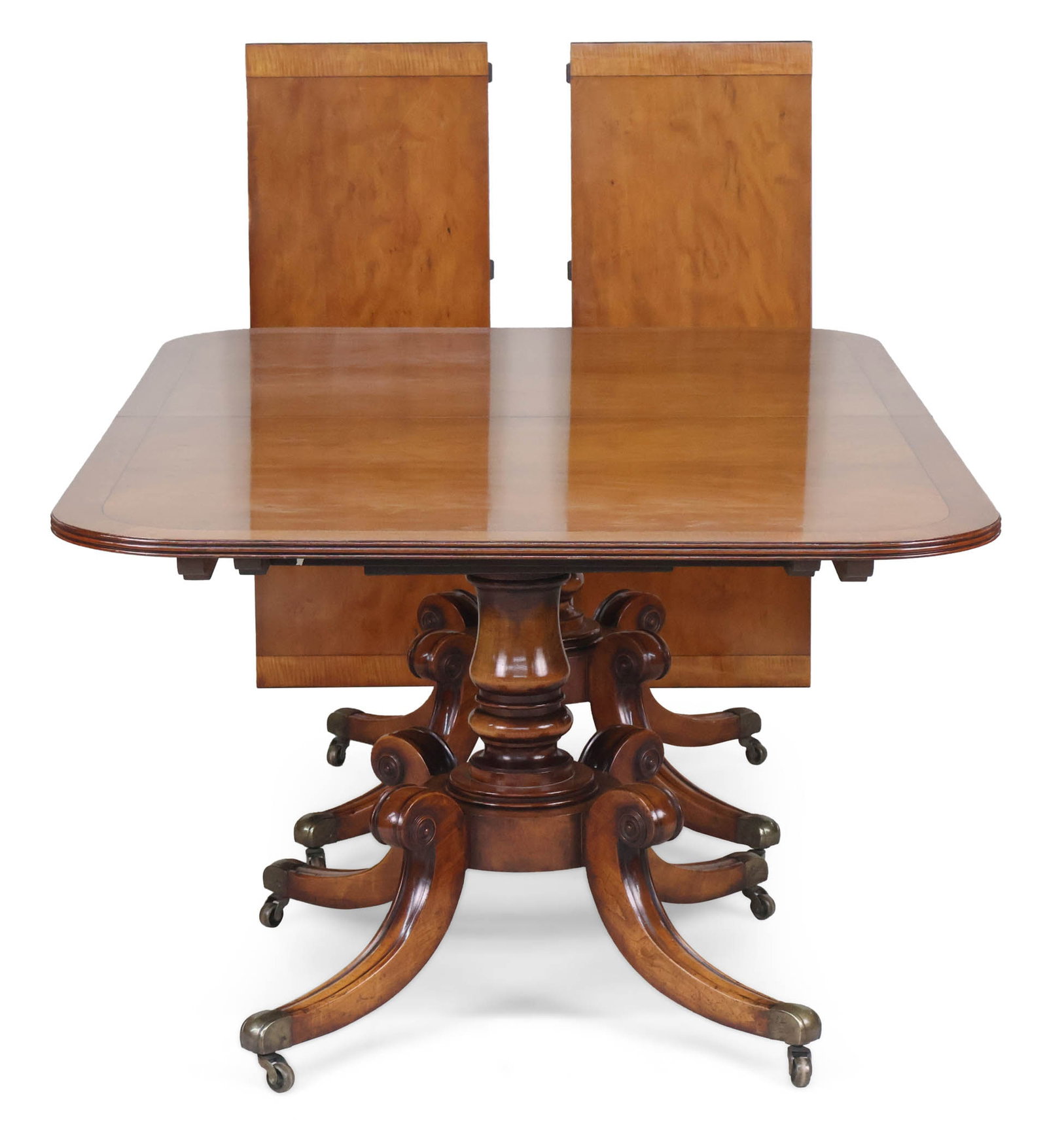 Regency Style Mahogany Two Pedestal Dining Table (1 of 12)