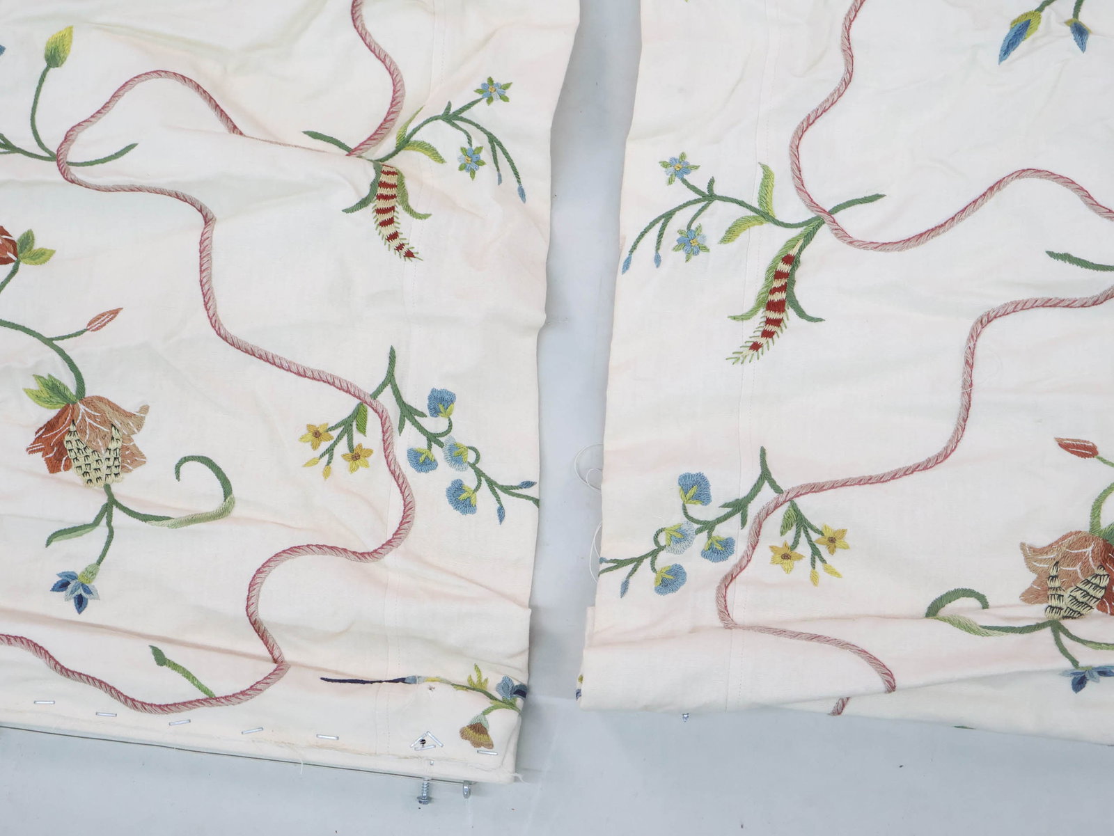 Two Crewelwork Valances - 13