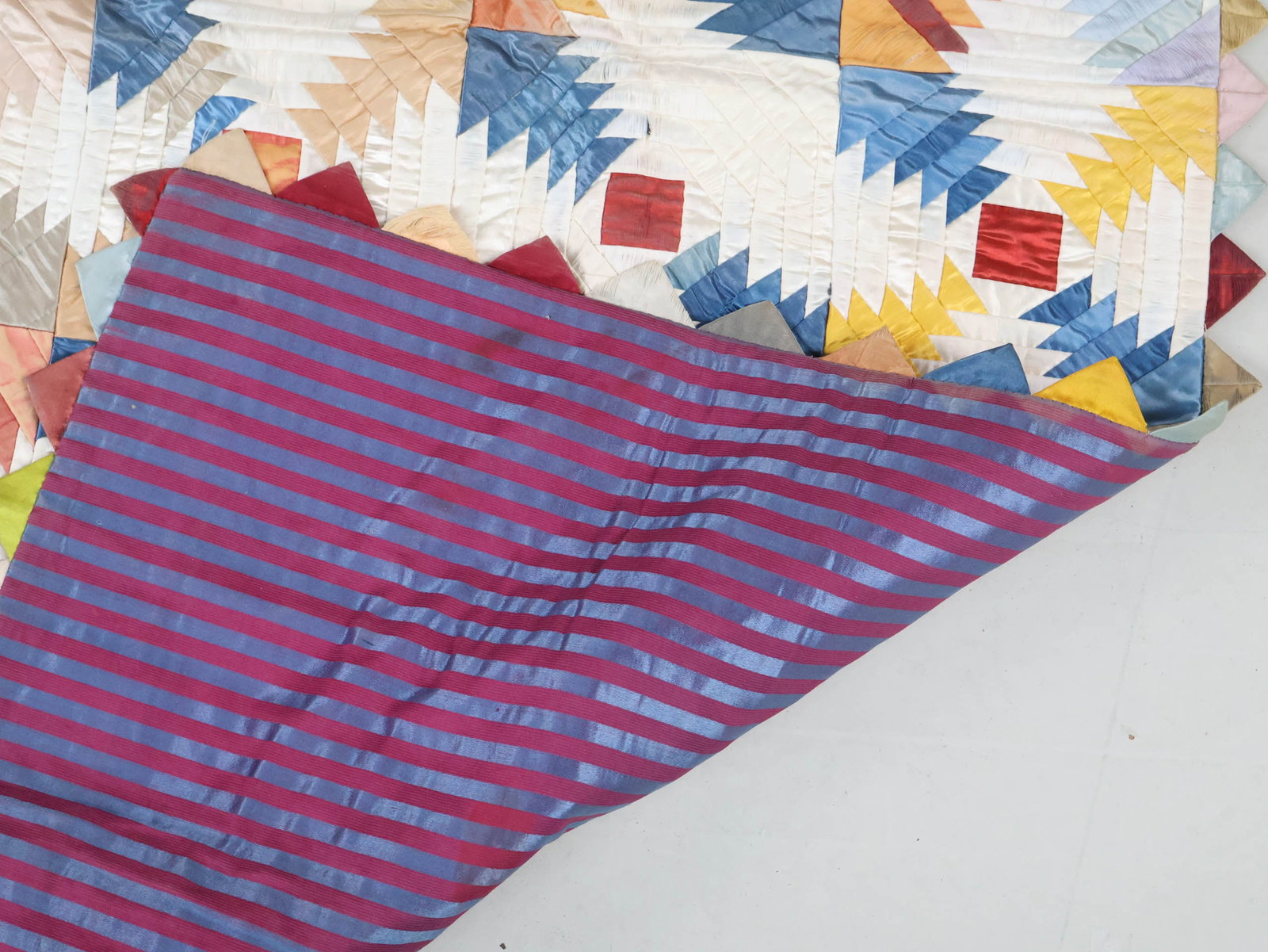 Hand-Stitched Patchwork Quilt - 9