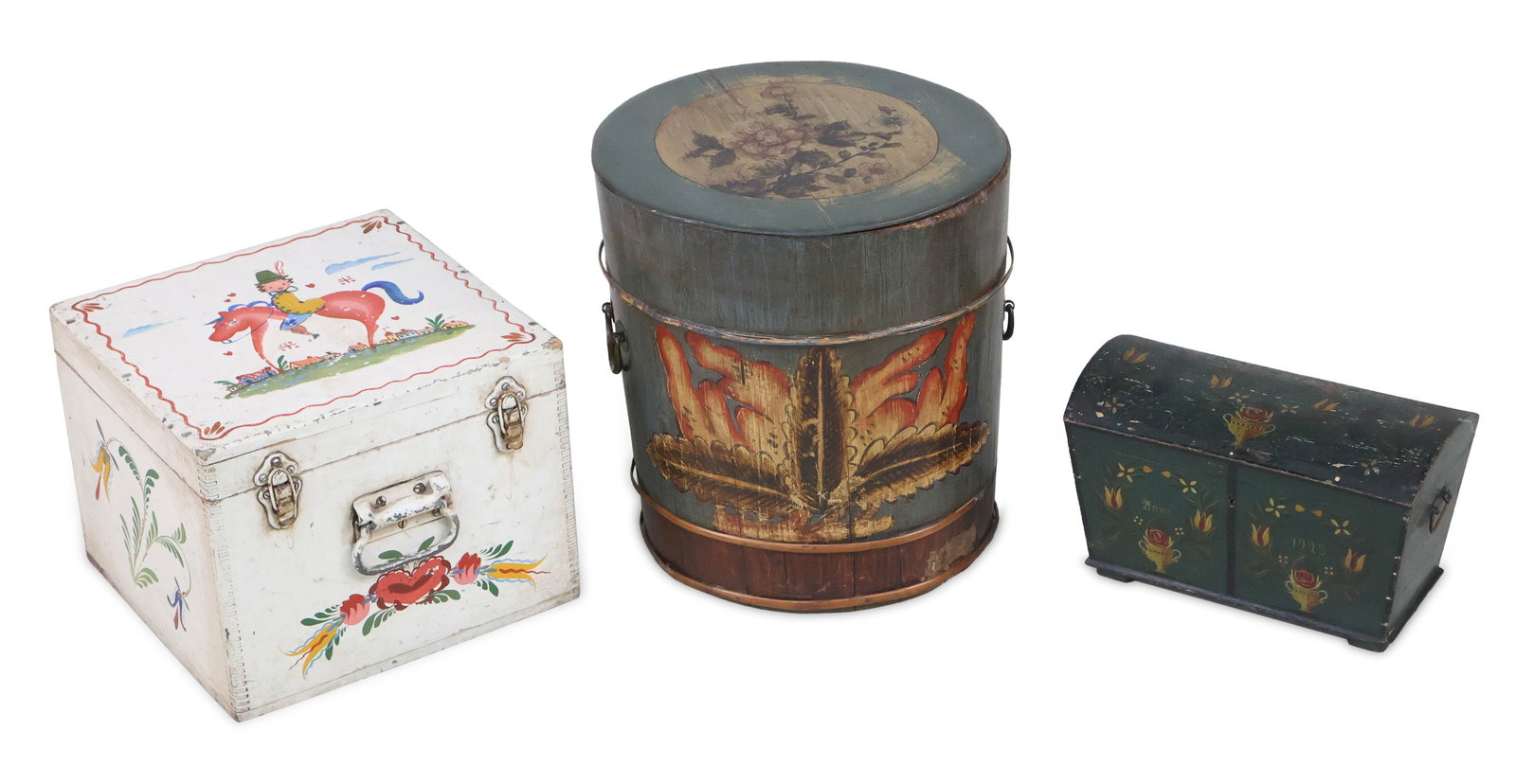 Three Painted Wood Boxes (1 of 17)