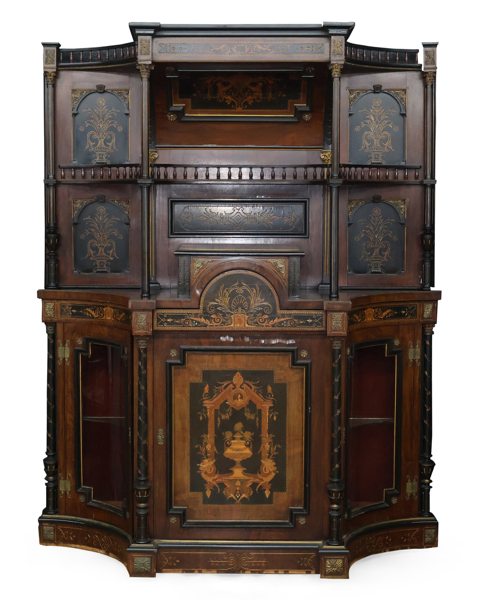 Aesthetic Movement Inlaid Cabinet (1 of 17)
