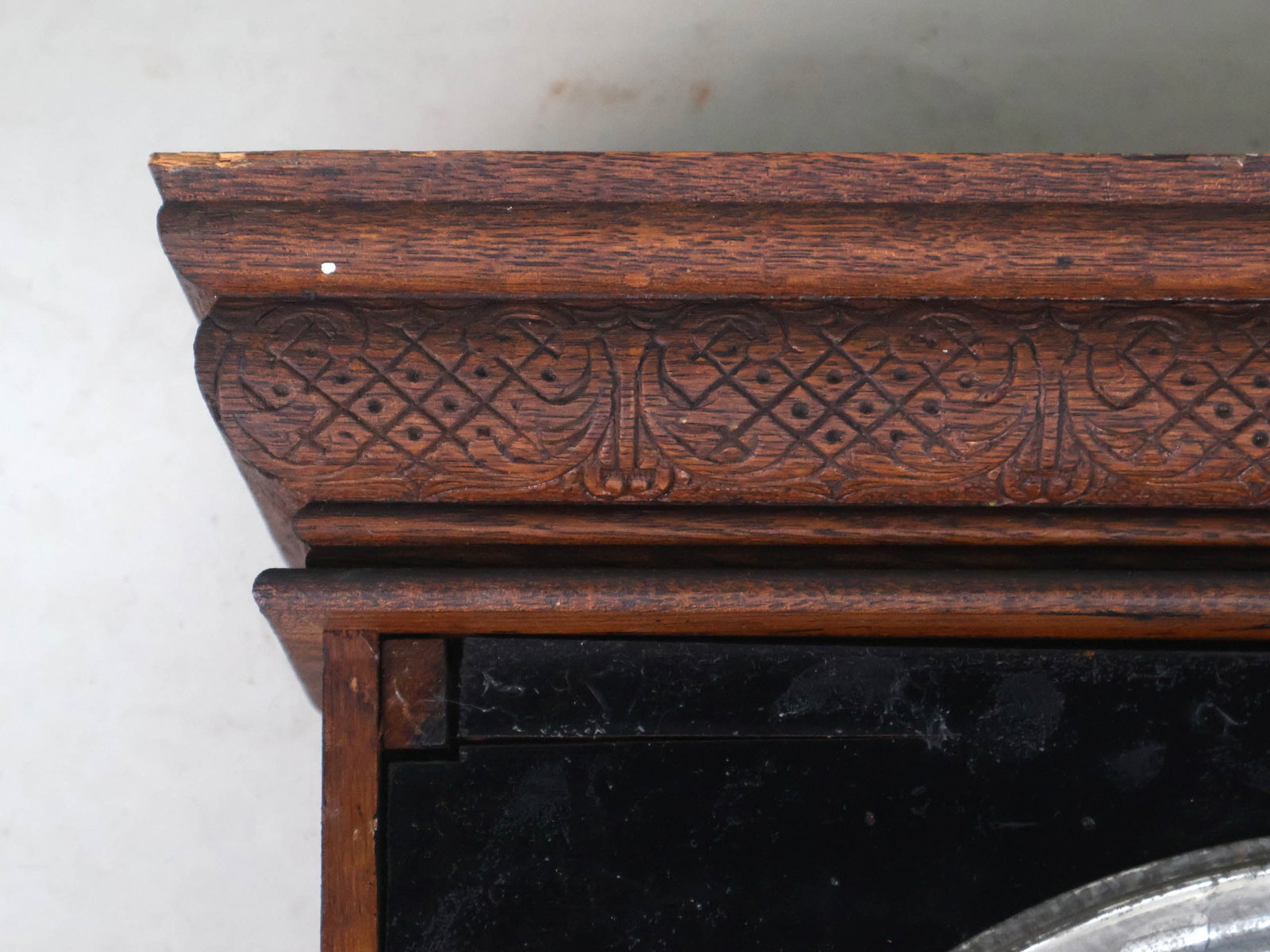 Carved Oak Regulator Clock - 9