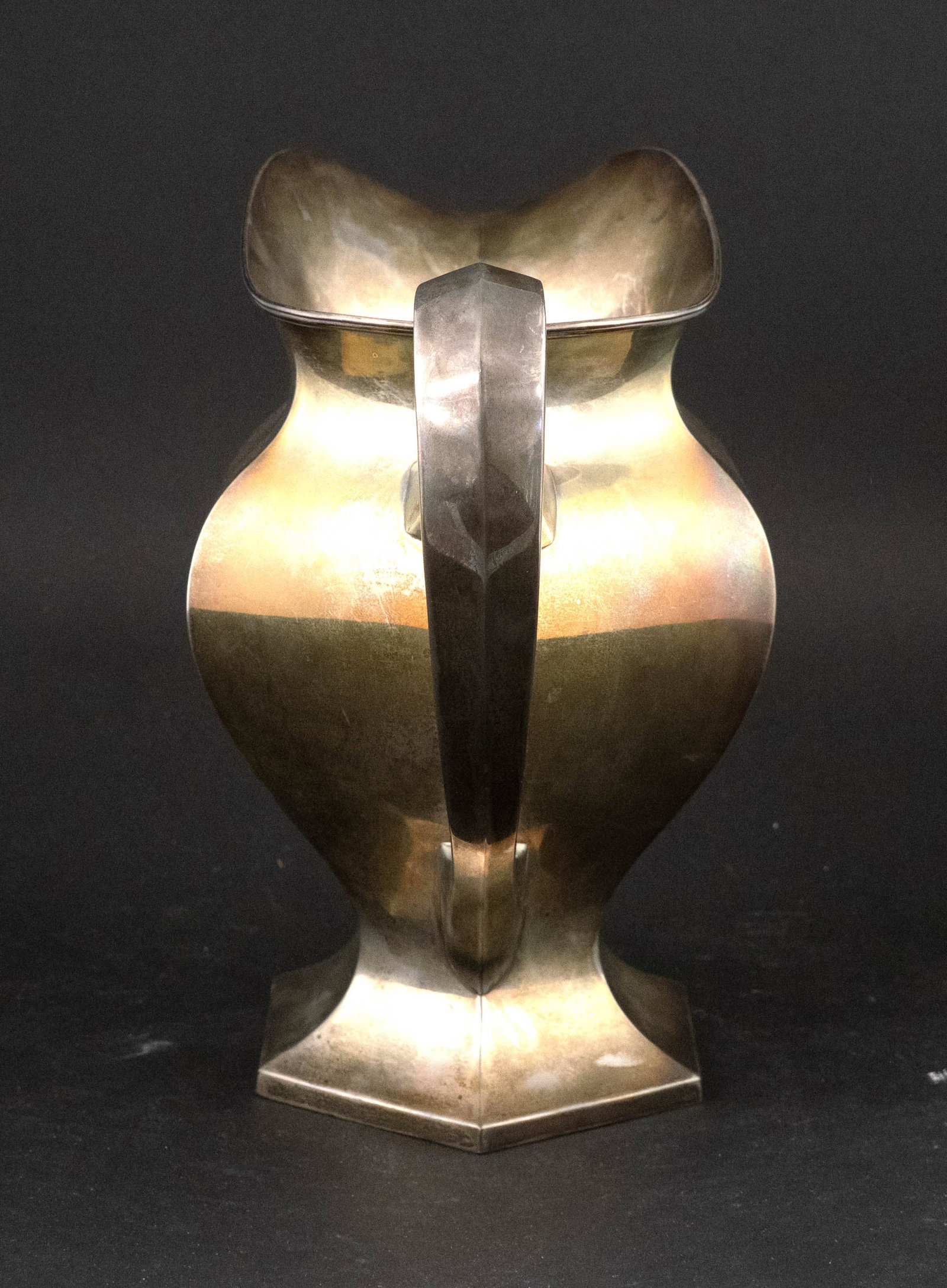 Faceted Sterling Silver Water Pitcher - 7