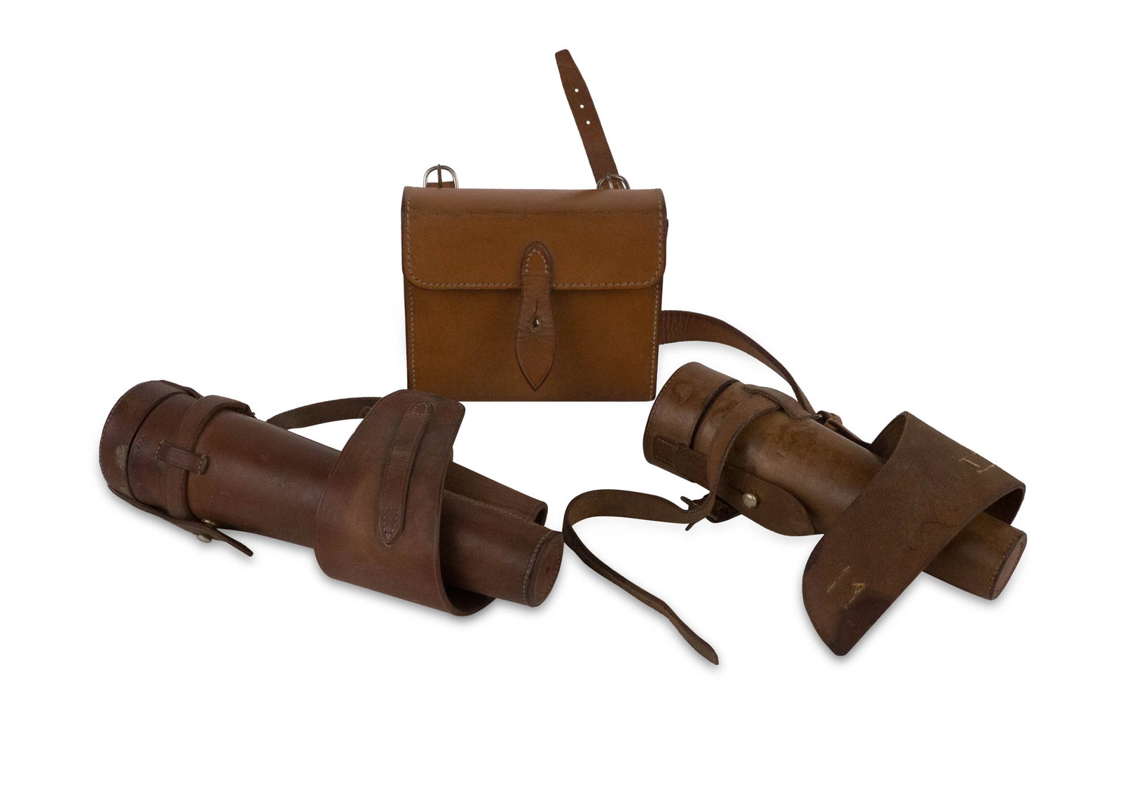 Brooks Bros. Leather Clad Hunting Flask (1 of 9)