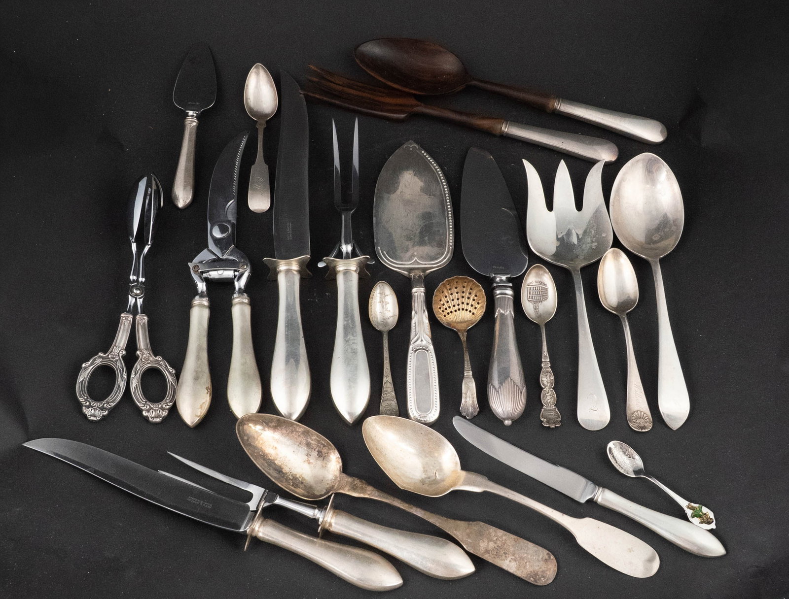 Collection of Sterling, Coin and Silver Plated Flatware (1 of 17)
