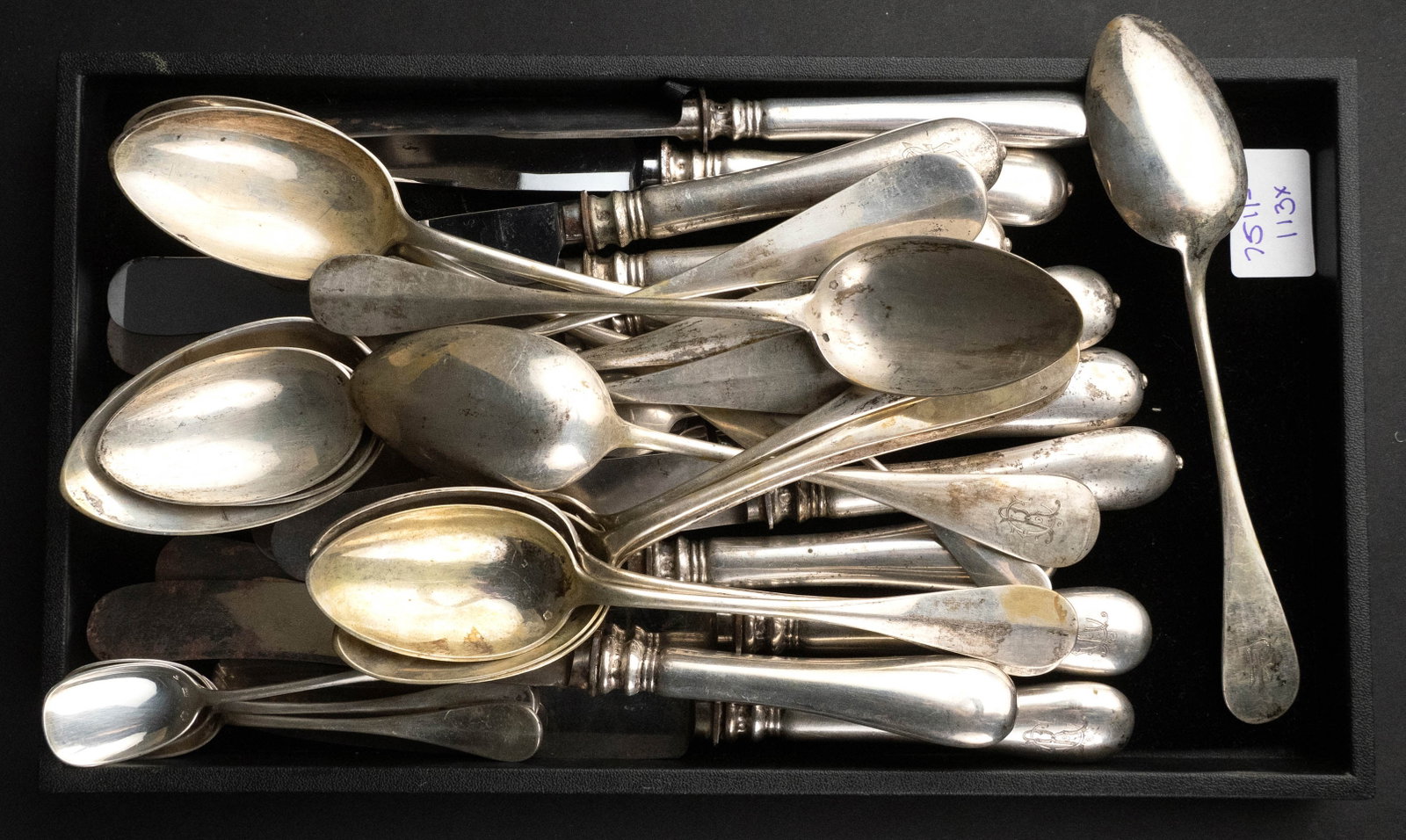 French Silver Partial Flatware Service - 12