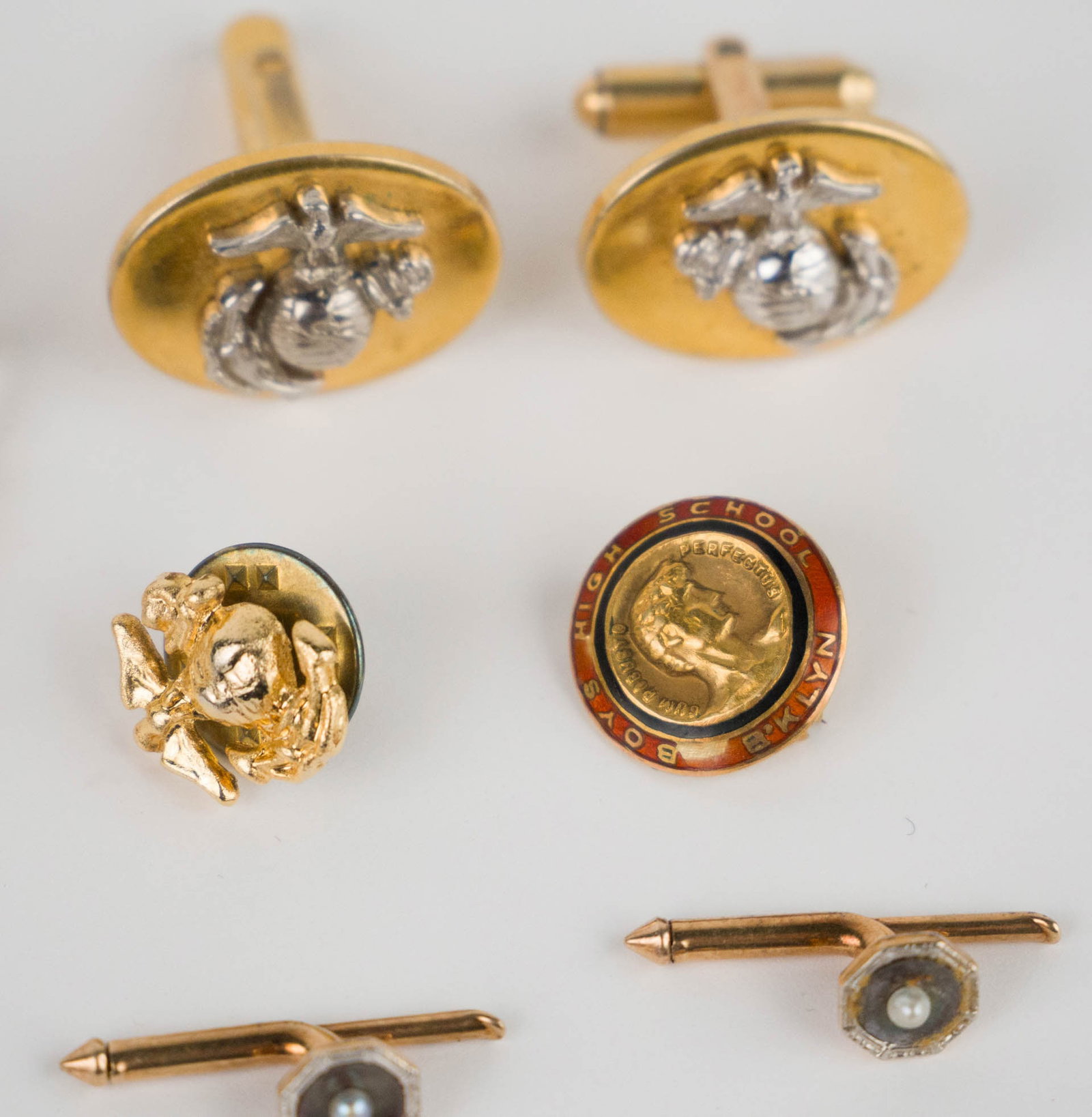 Assorted Gold Cufflinks and Accessories - 3