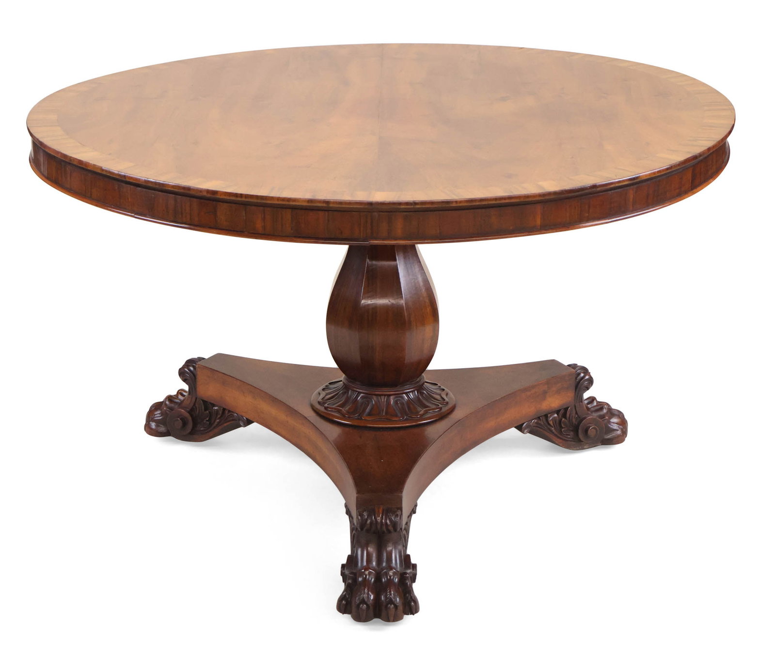 William IV Walnut Circular Center Table (1 of 14)