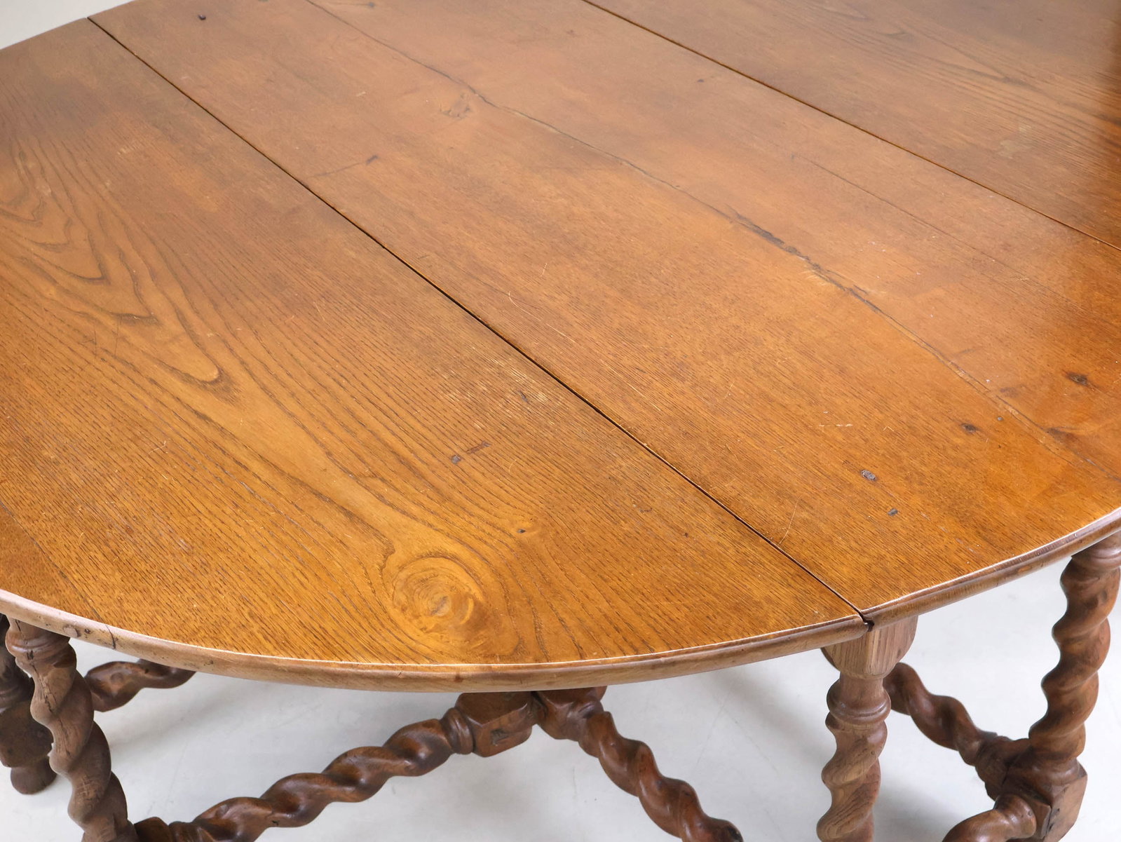 George I Oak Drop Leaf Drop-leaf Dining Table - 10