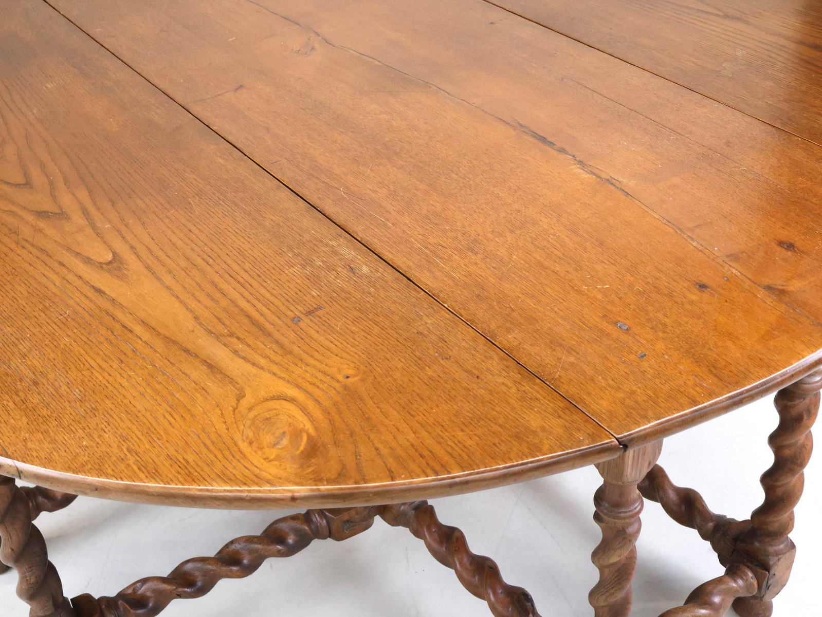 George I Oak Drop Leaf Drop-leaf Dining Table - 15