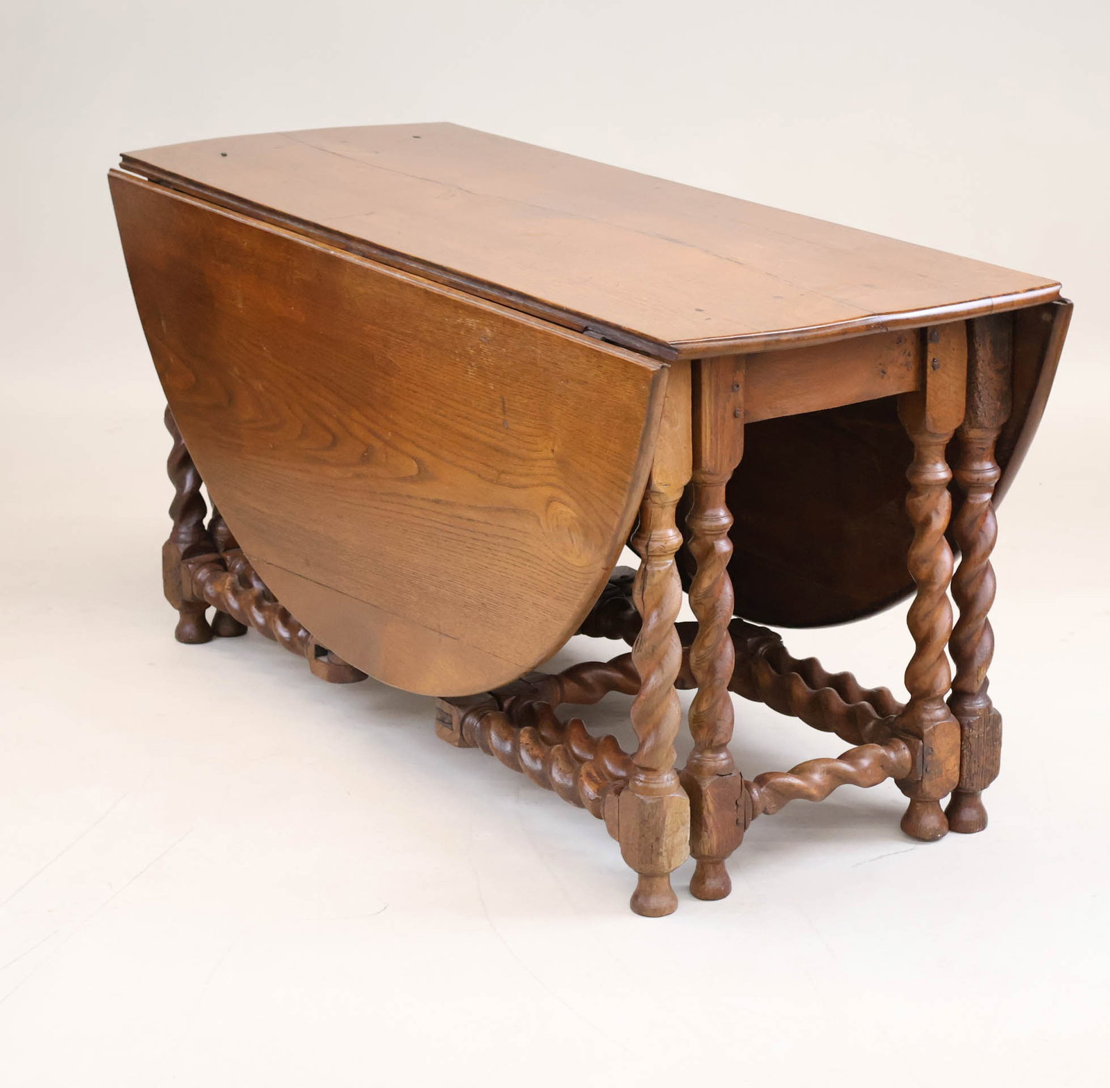 George I Oak Drop Leaf Drop-leaf Dining Table - 2