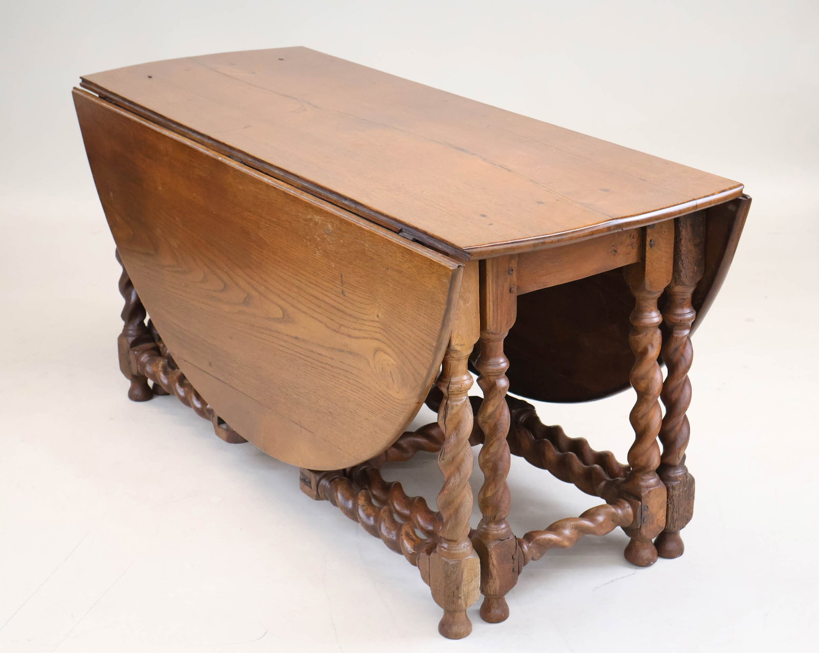 George I Oak Drop Leaf Drop-leaf Dining Table - 3