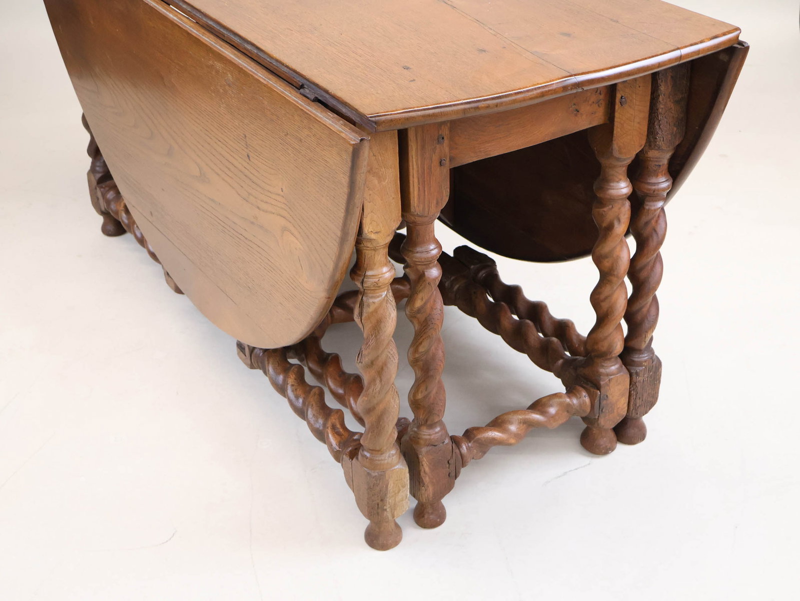 George I Oak Drop Leaf Drop-leaf Dining Table - 4