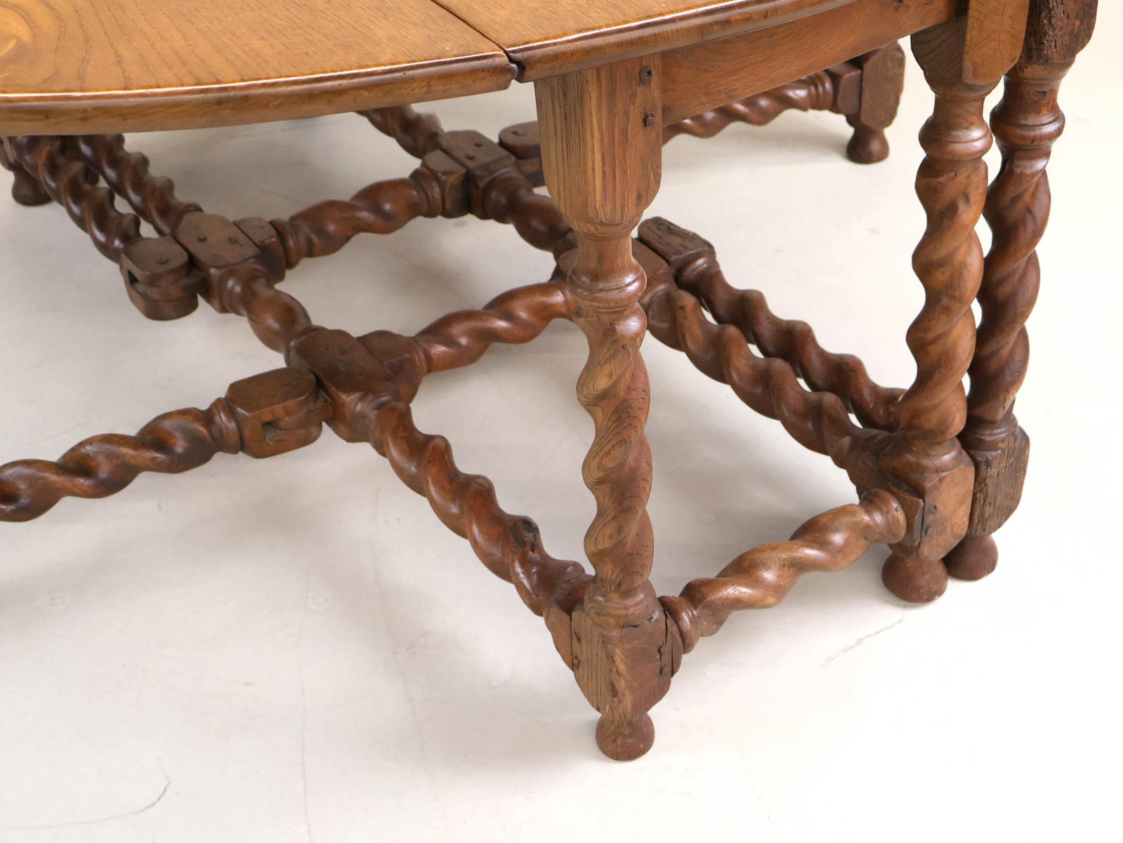 George I Oak Drop Leaf Drop-leaf Dining Table - 6