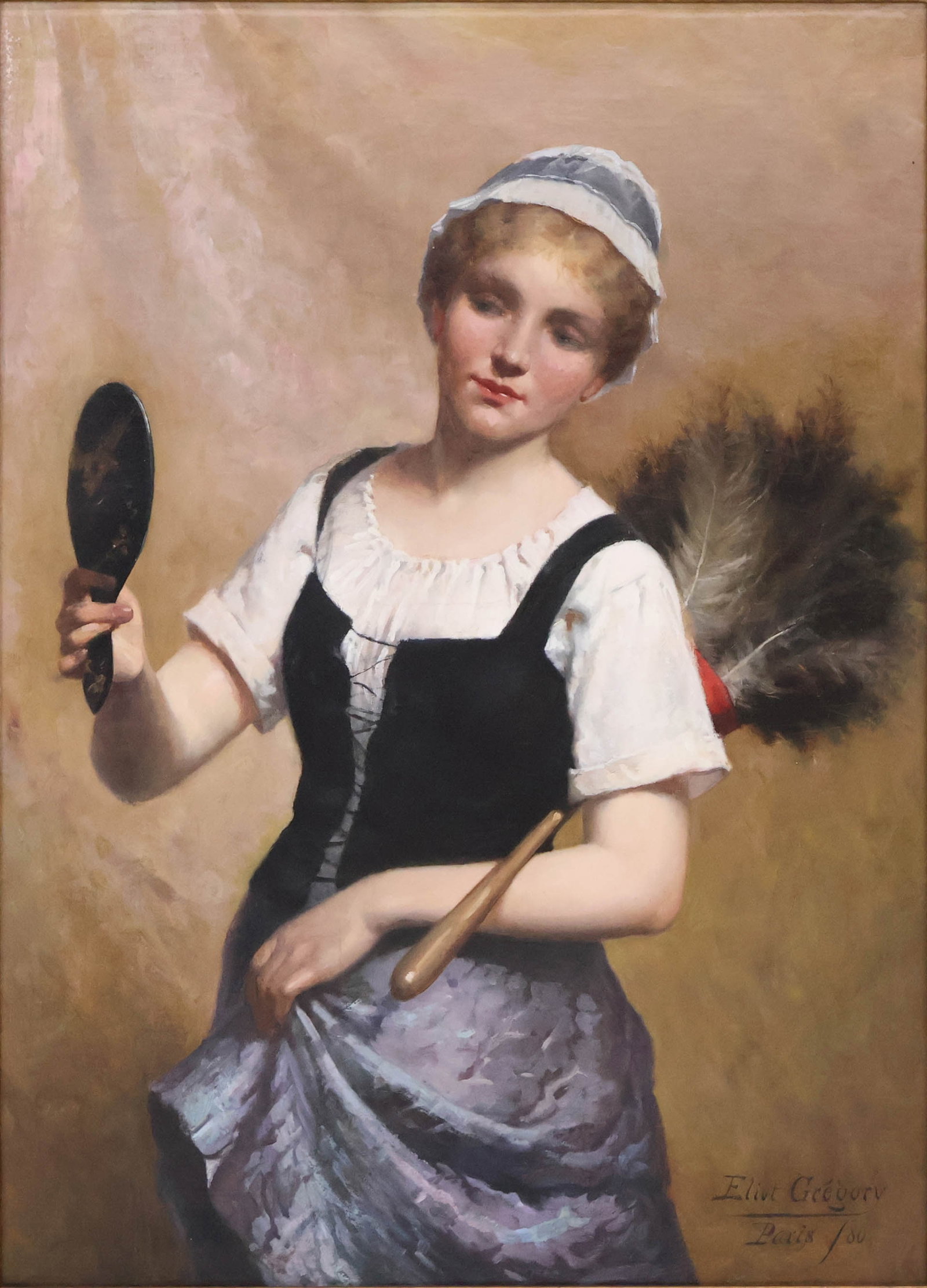 Eliot Gregory, 1854-1915, Portrait of a Maid, Oil on Canvas (1 of 20)