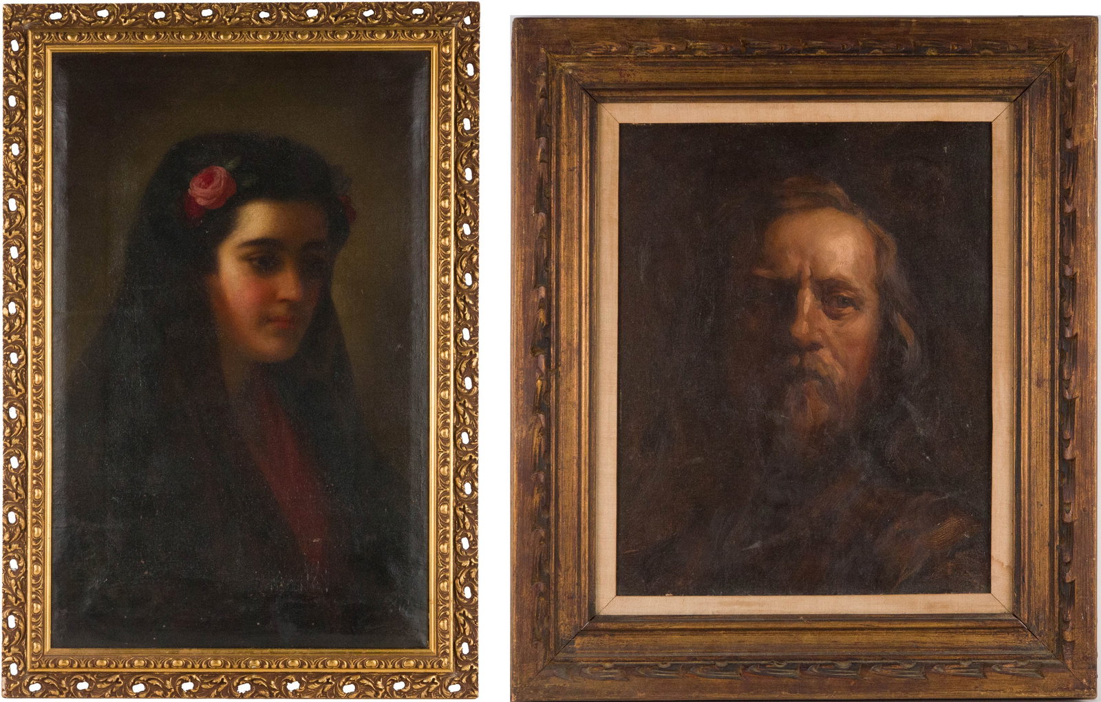 Portrait of a Bearded Man, Oil on Masonite (1 of 13)