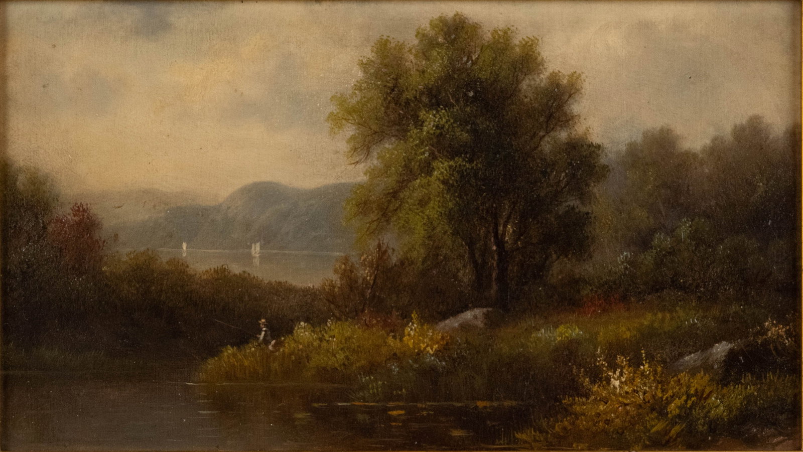 Hudson River Scene, Oil on Board (1 of 7)