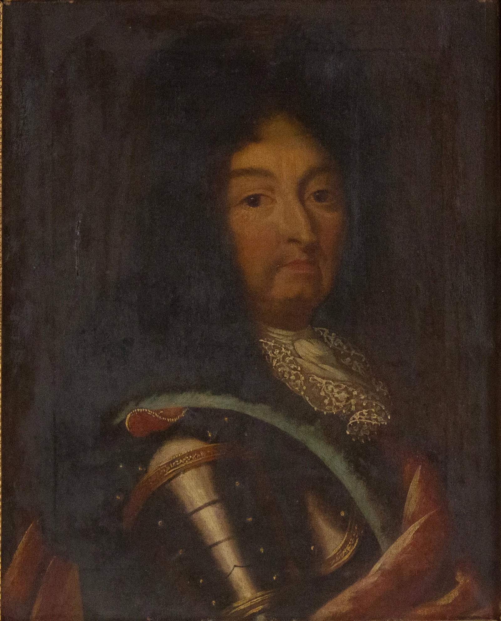 Follower of Hyacinth Rigaud, (1659-1743), Portrait of King Louis XIV of France, Oil on Canvas (1 of 7)