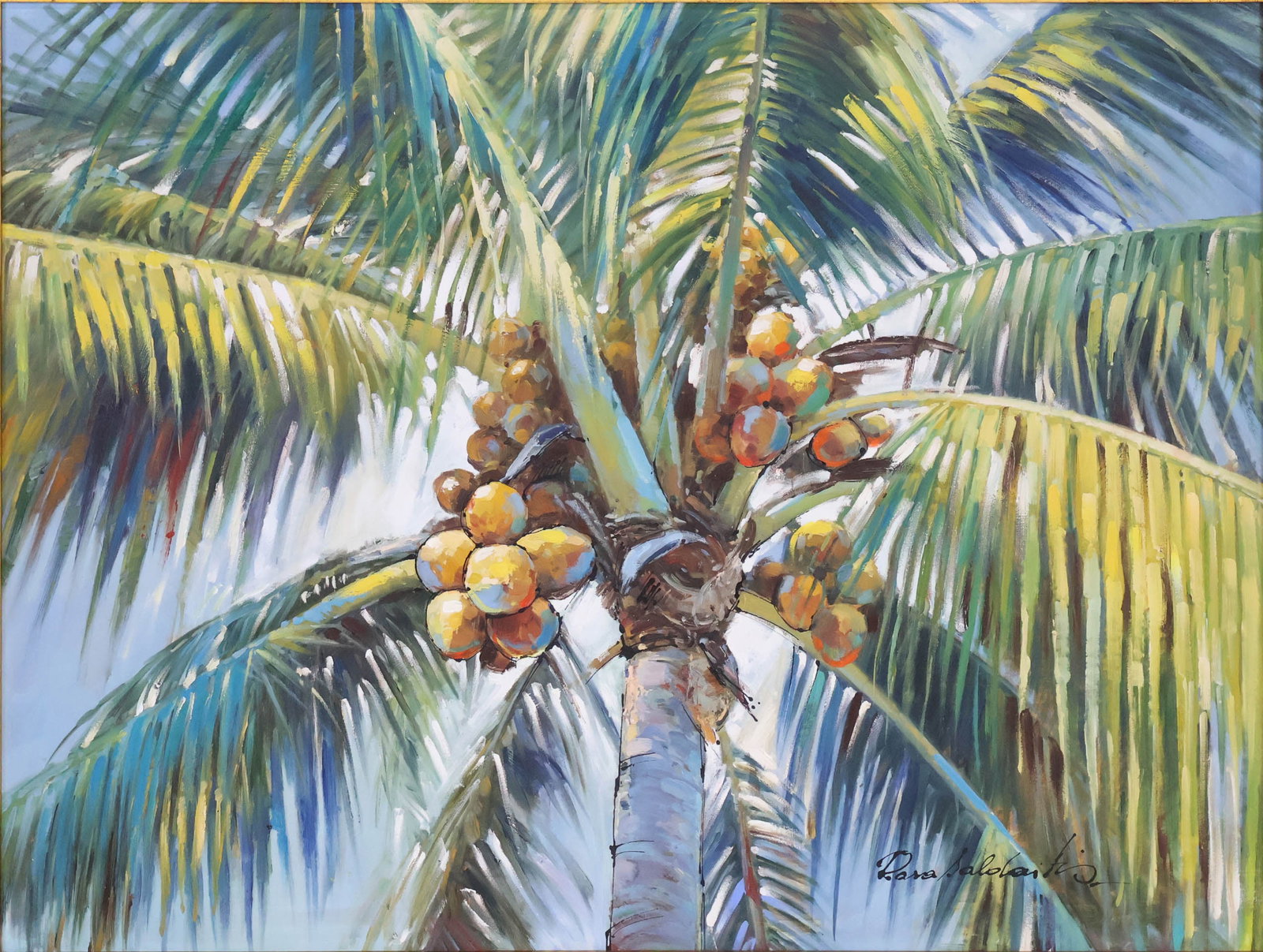 Rasa Saldaitis, Palm Tree, Acrylic on Canvas (1 of 10)