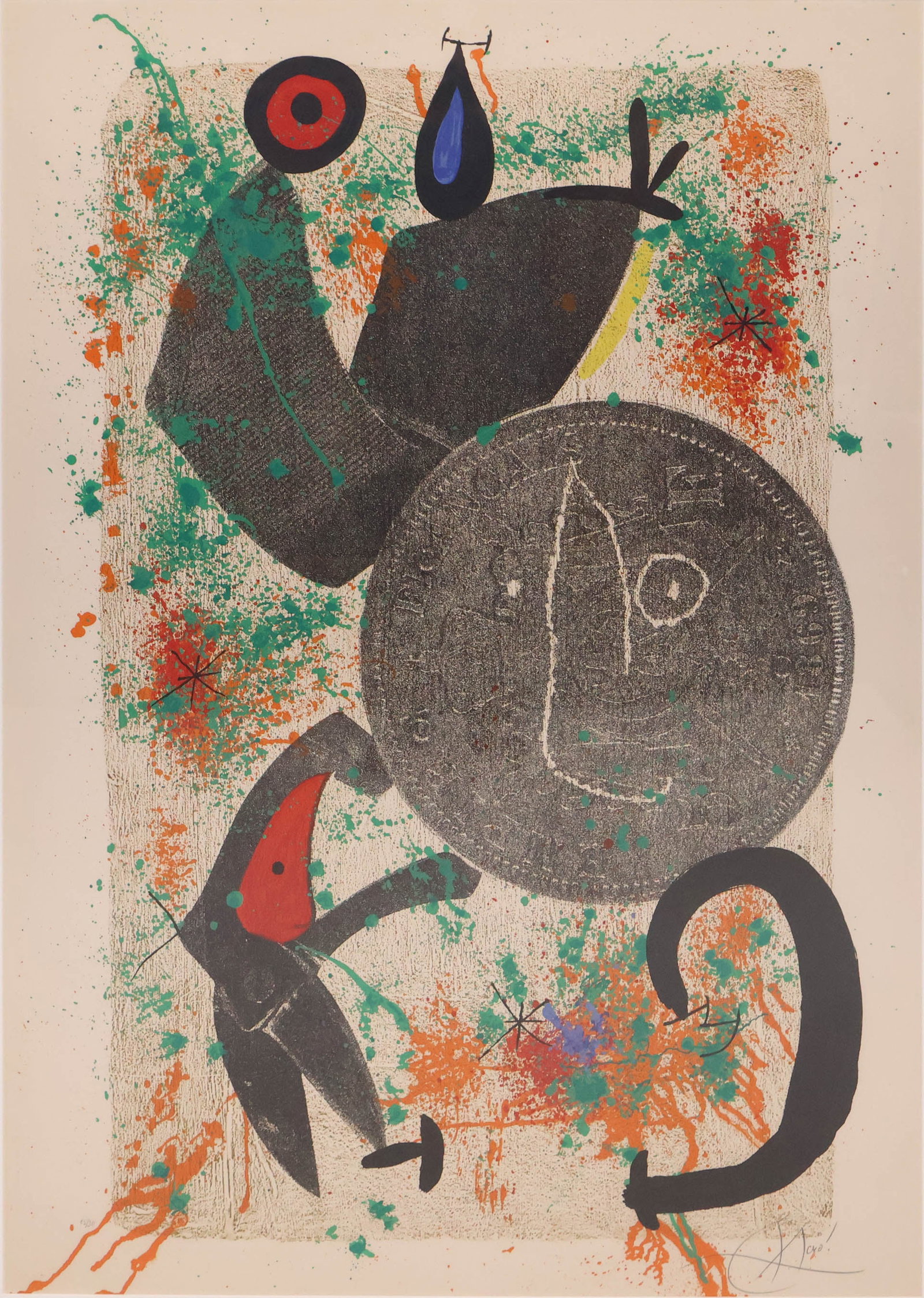 After Joan Miro, Spanish 1893-1983, Croc a Phynances II, Original Color Lithograph (1 of 18)