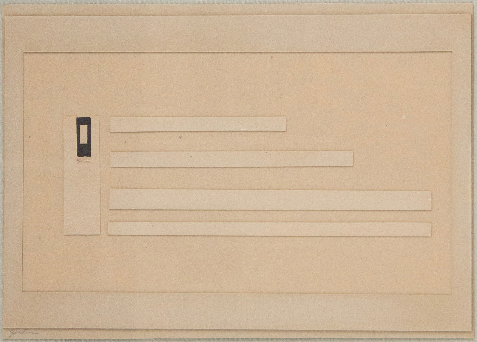 Sidney Gordin, American 1918-1996, Abstract, Mixed Media Cardboard (1 of 6)