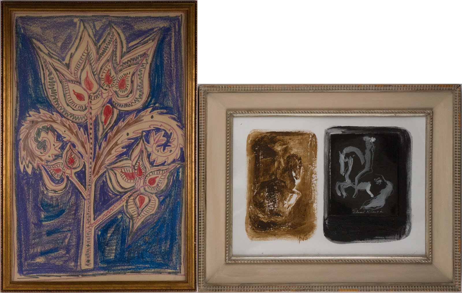 Edward Klauck, 1900-1980, Circus Performer Collage, Mixed Media (1 of 14)