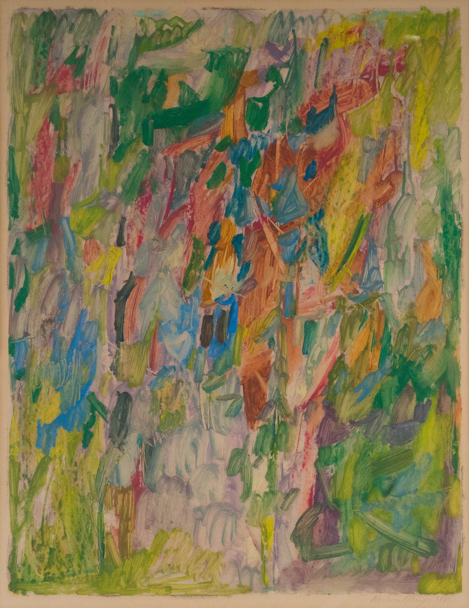 Melissa Meyer, 1947, Abstract Composition, Monotype (1 of 6)
