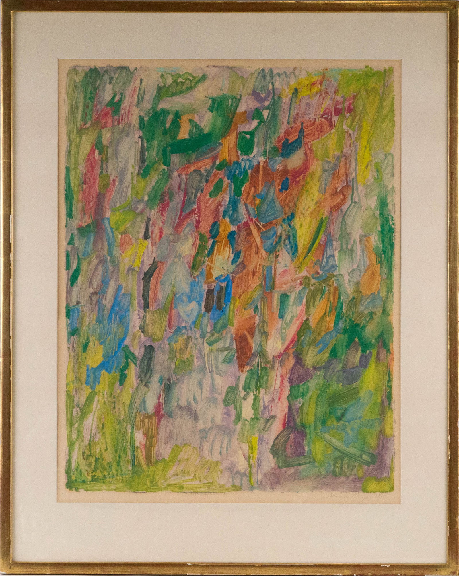 Melissa Meyer, 1947, Abstract Composition, Monotype - 2
